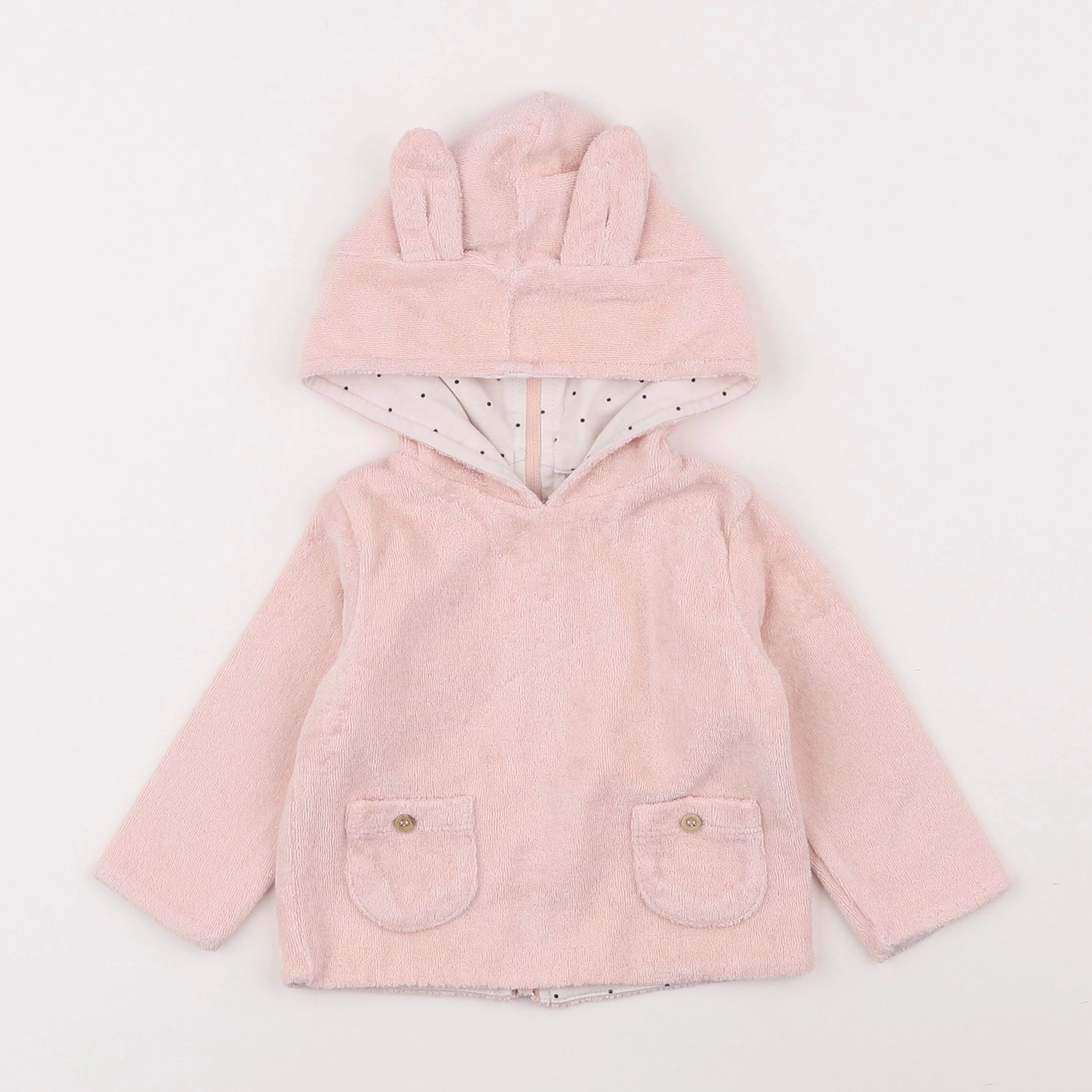 Emile et Ida - gilet rose - 3 mois