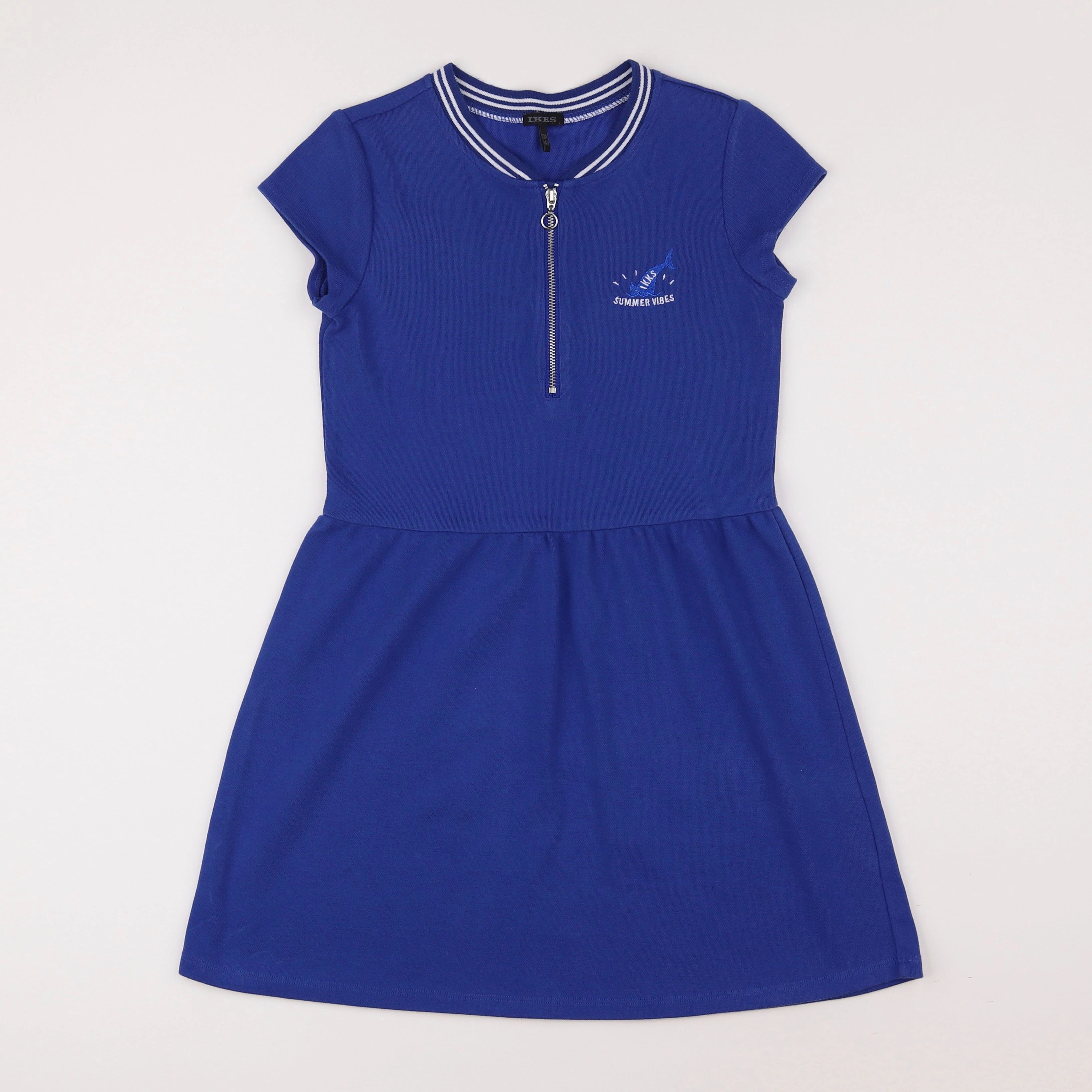 IKKS - robe bleu - 10 ans