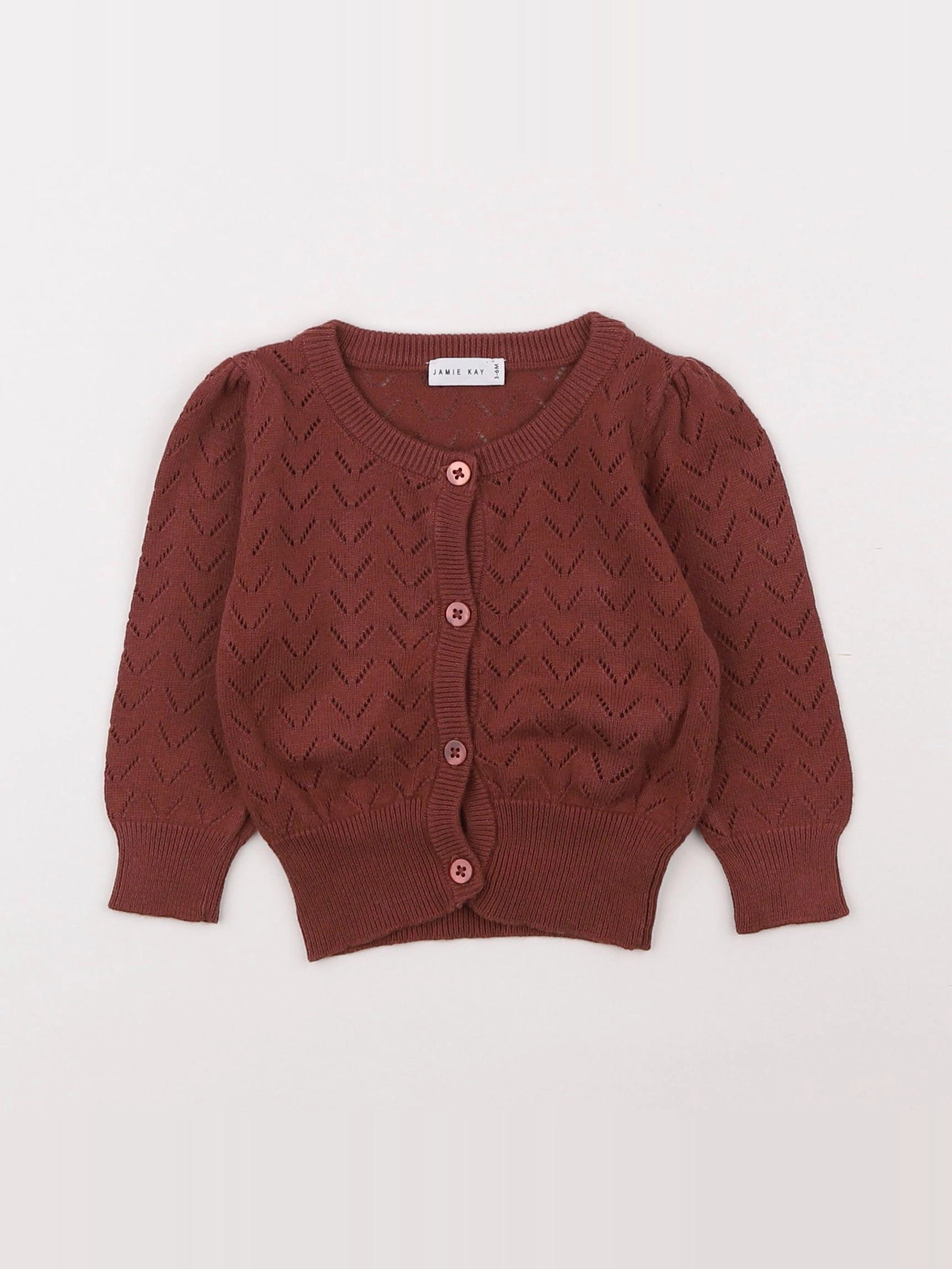 Jamie Kay - gilet marron - 3/6 mois
