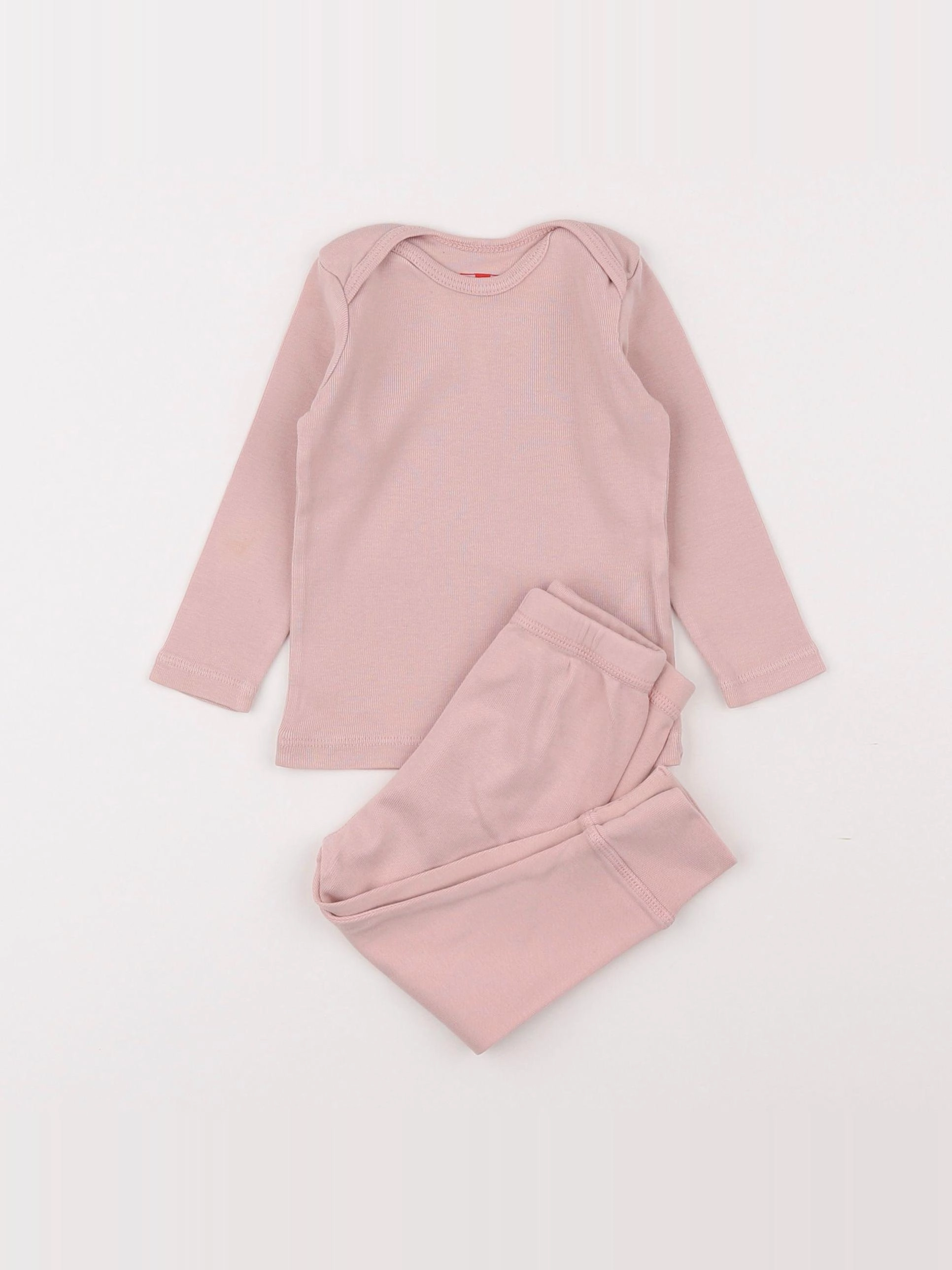 Bonton - pyjama coton rose - 6 mois