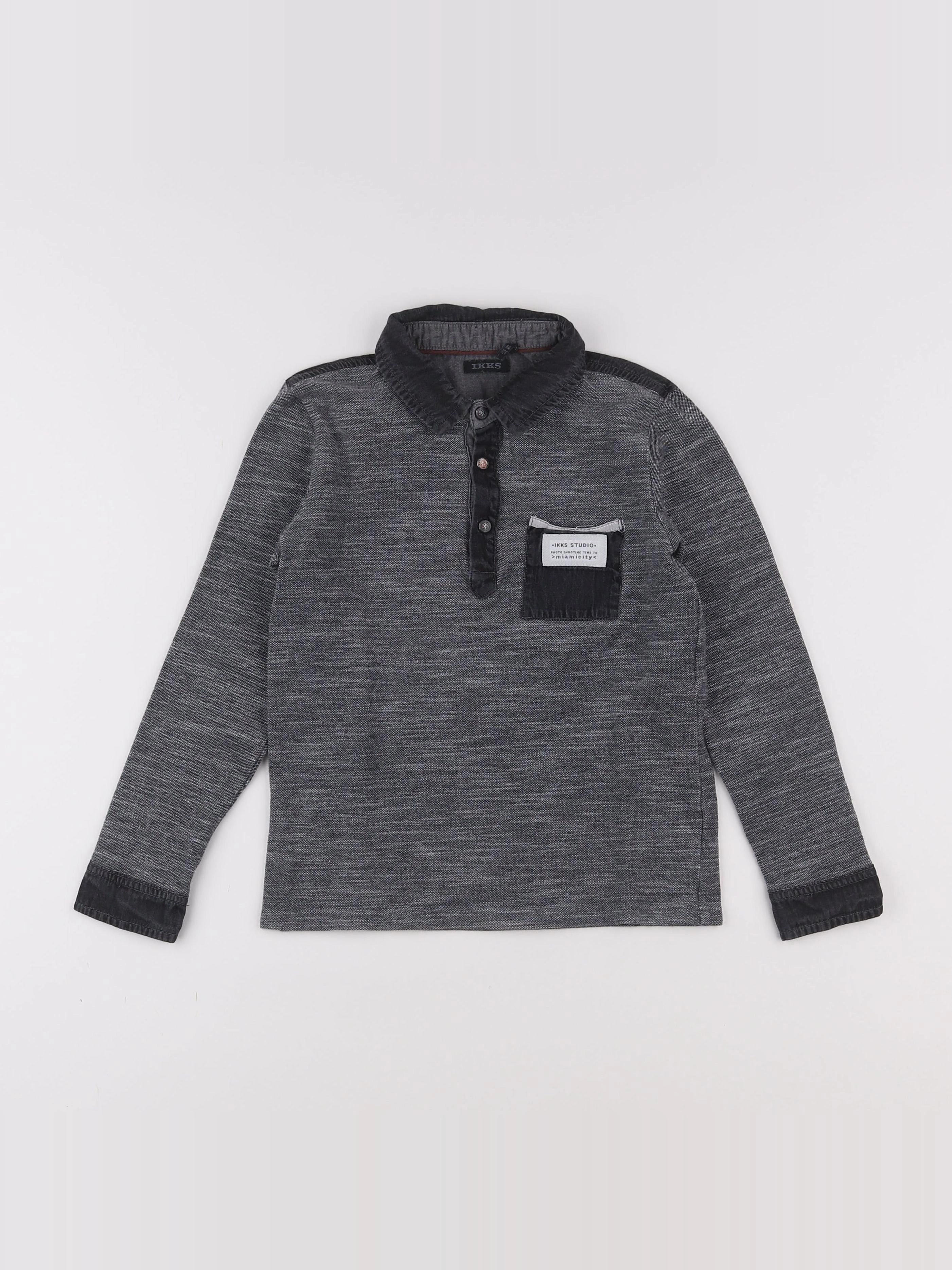 IKKS - polo gris - 8 ans