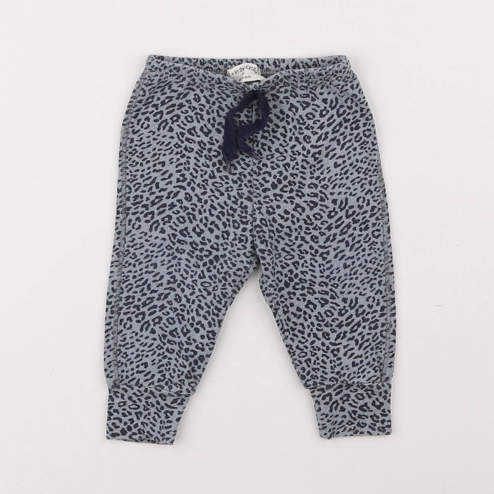 1+ In the family - legging bleu - 1 mois