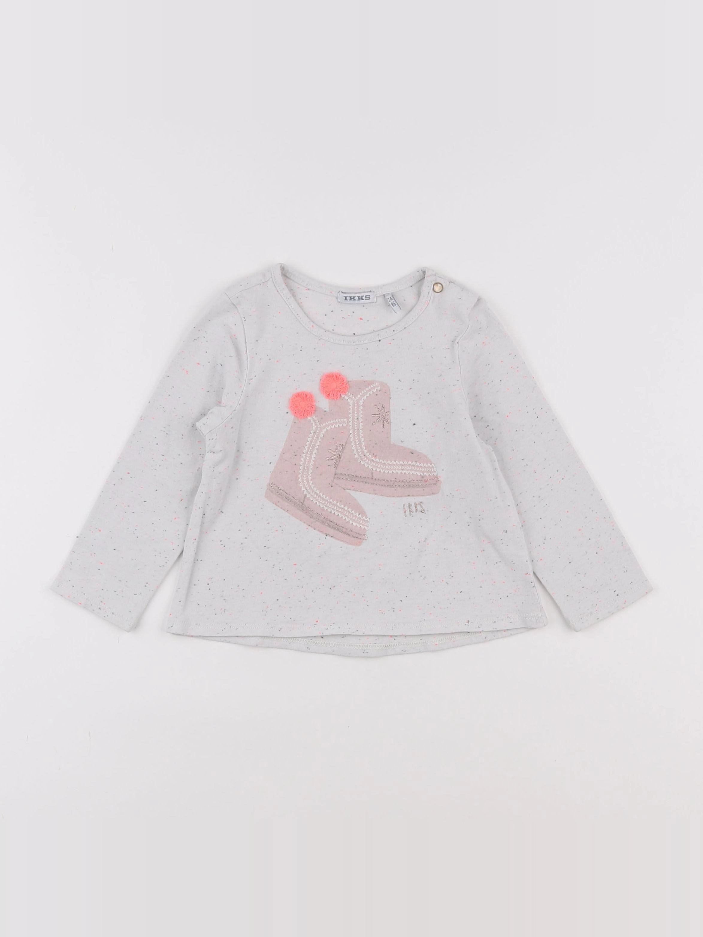 IKKS - tee-shirt blanc - 2 ans