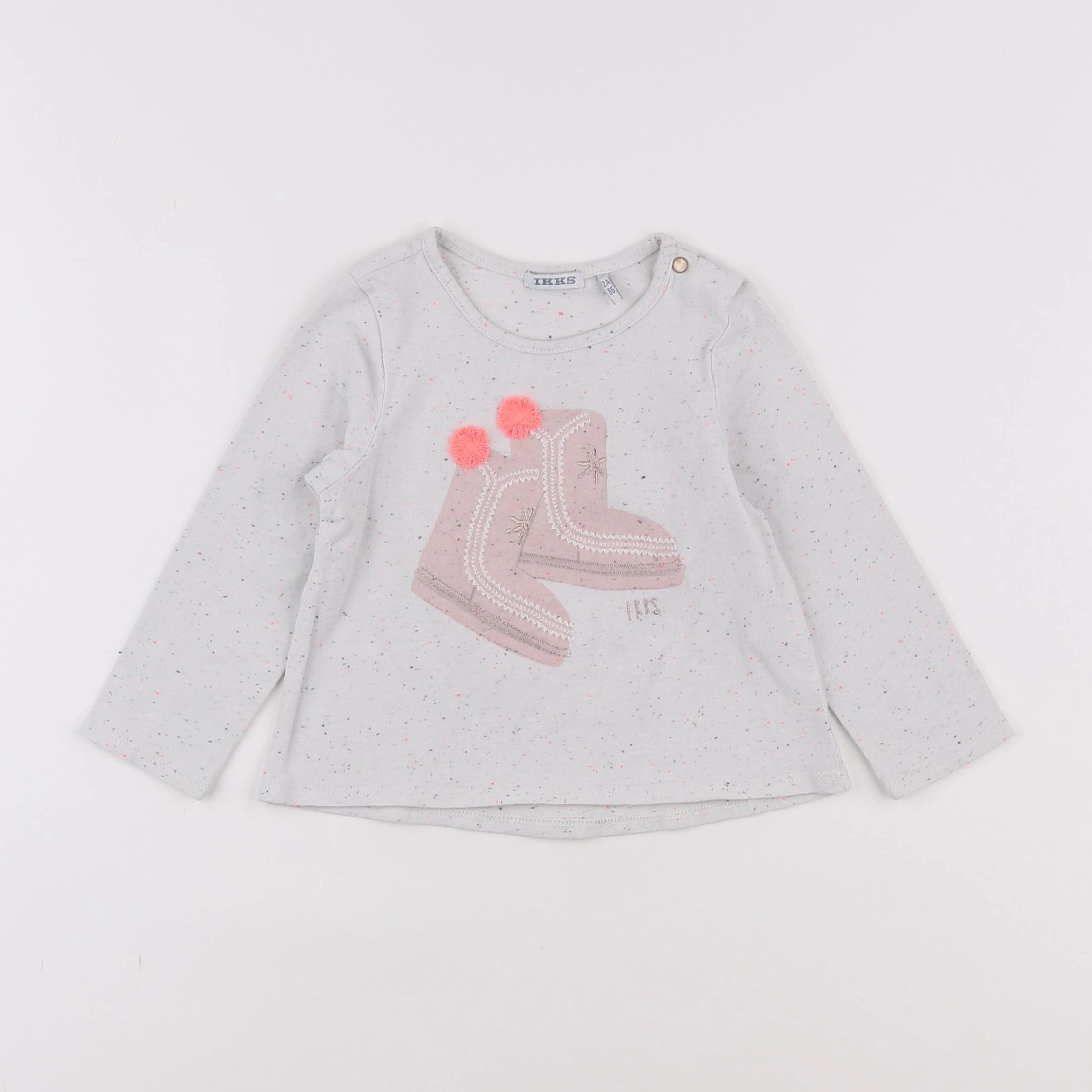 IKKS - tee-shirt blanc - 2 ans
