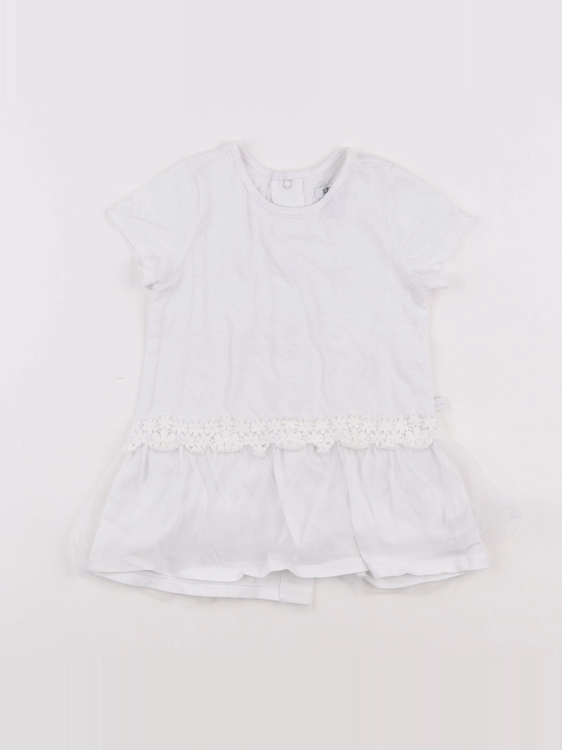 IKKS - robe blanc - 12 mois