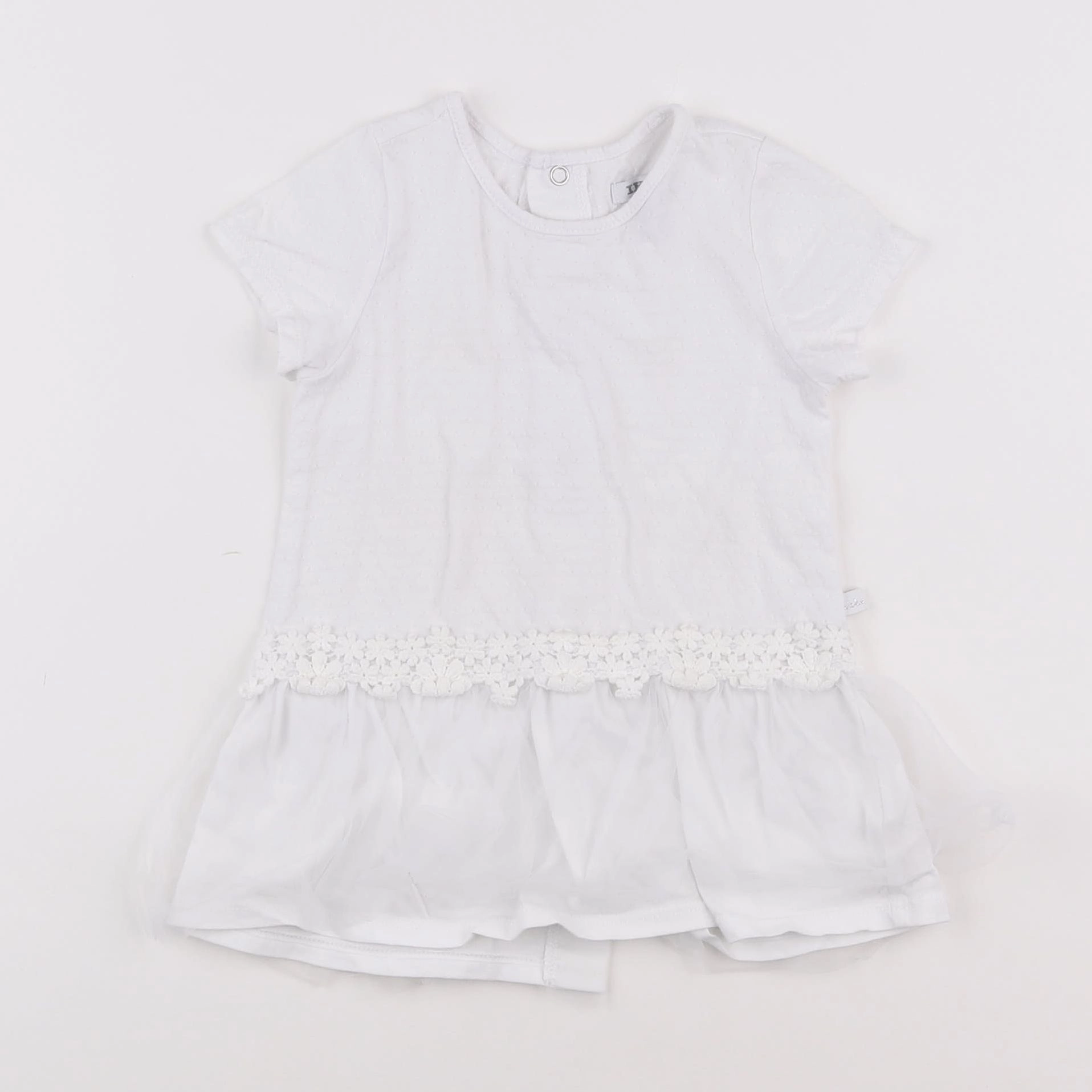 IKKS - robe blanc - 12 mois