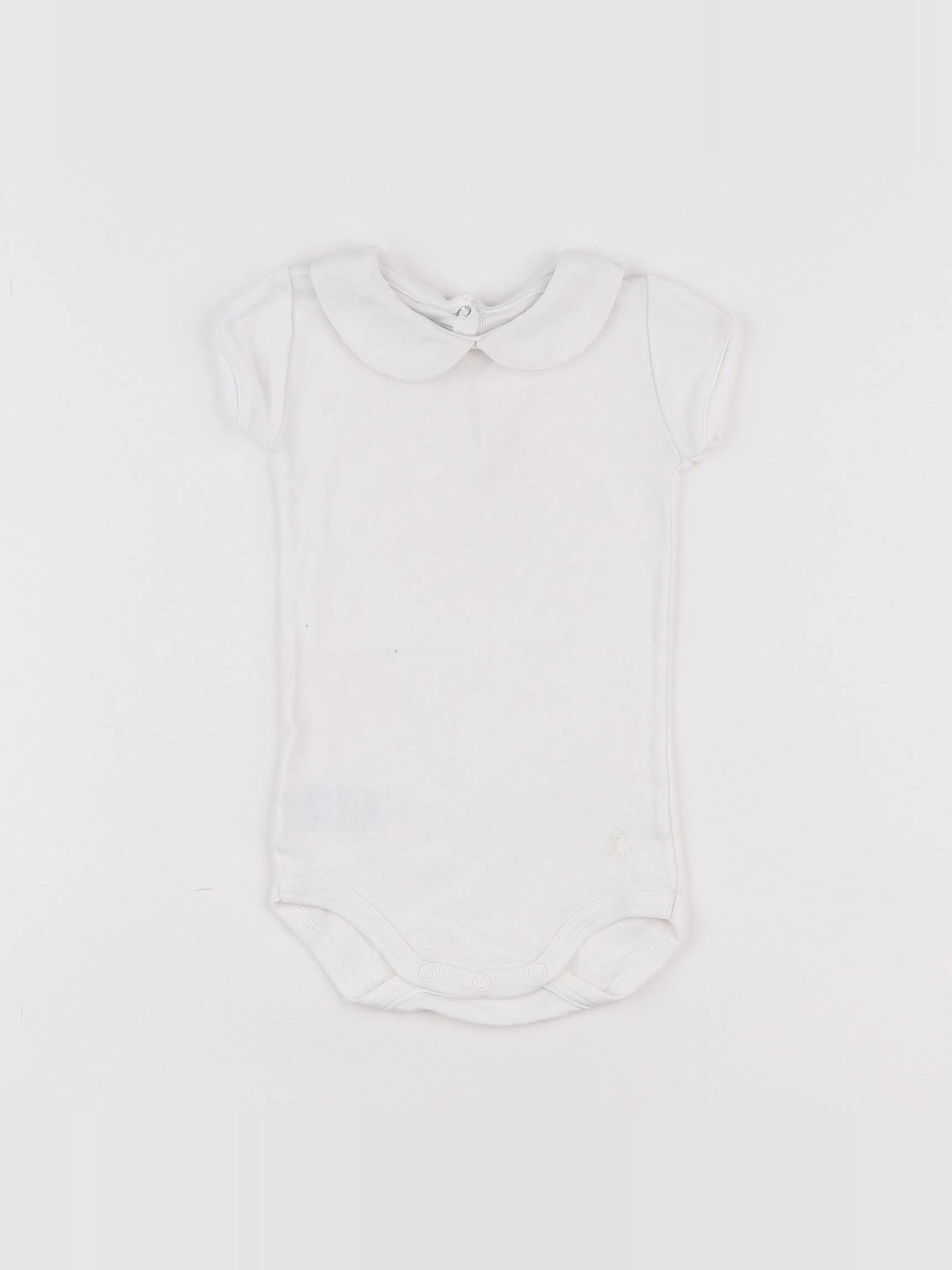 Petit Bateau - body à col beige - 3 mois