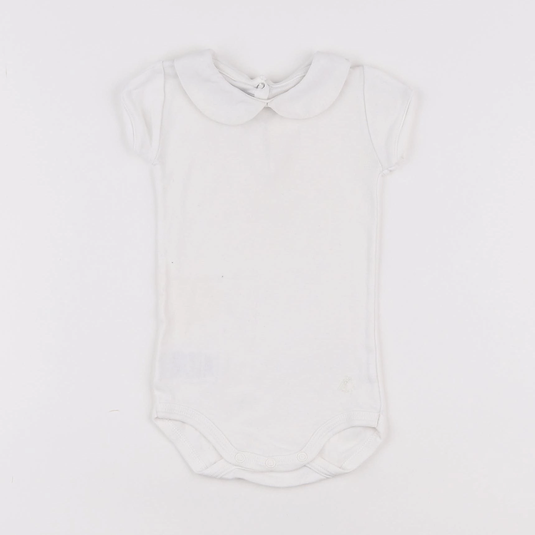 Petit Bateau - body à col beige - 3 mois