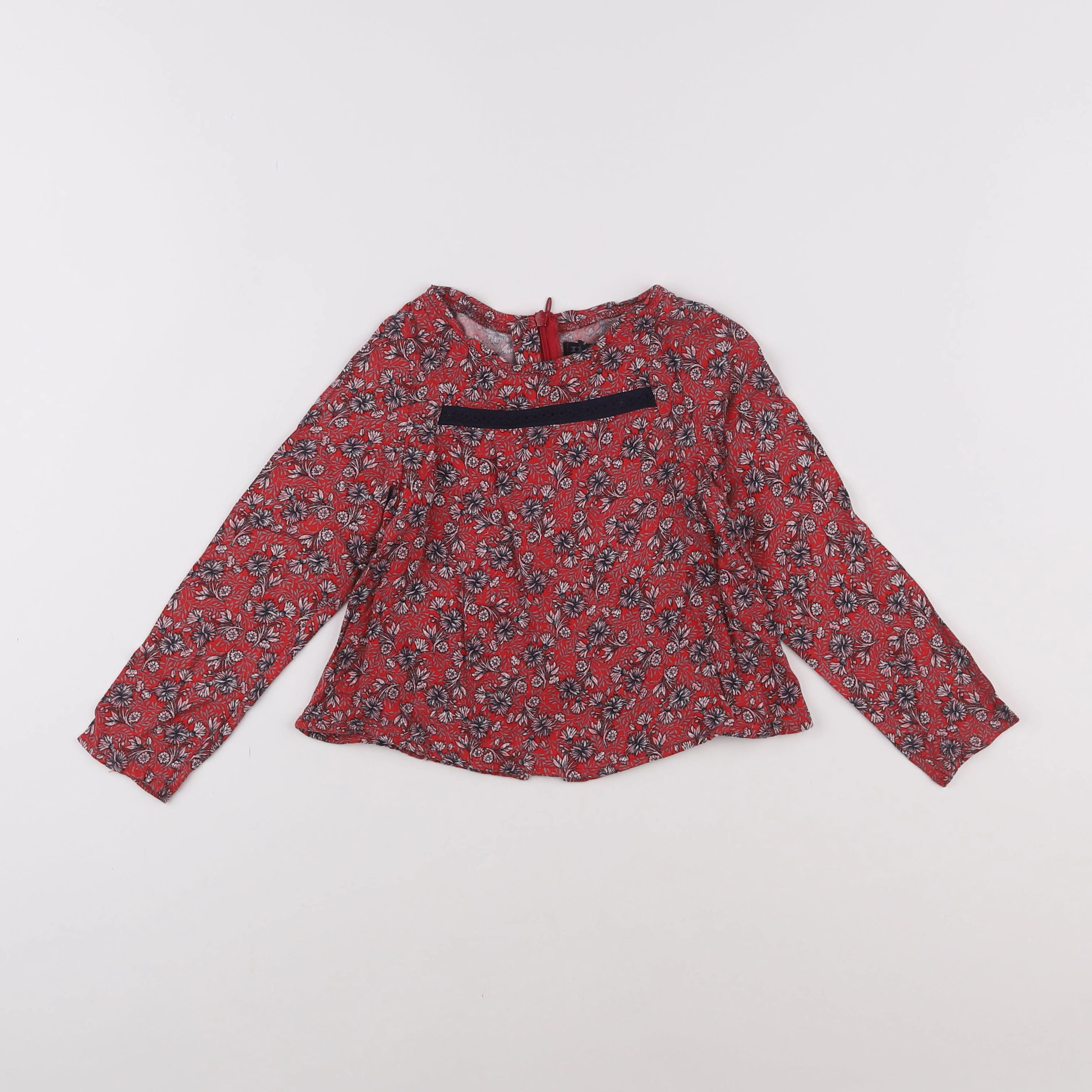 IKKS - blouse rouge - 4 ans