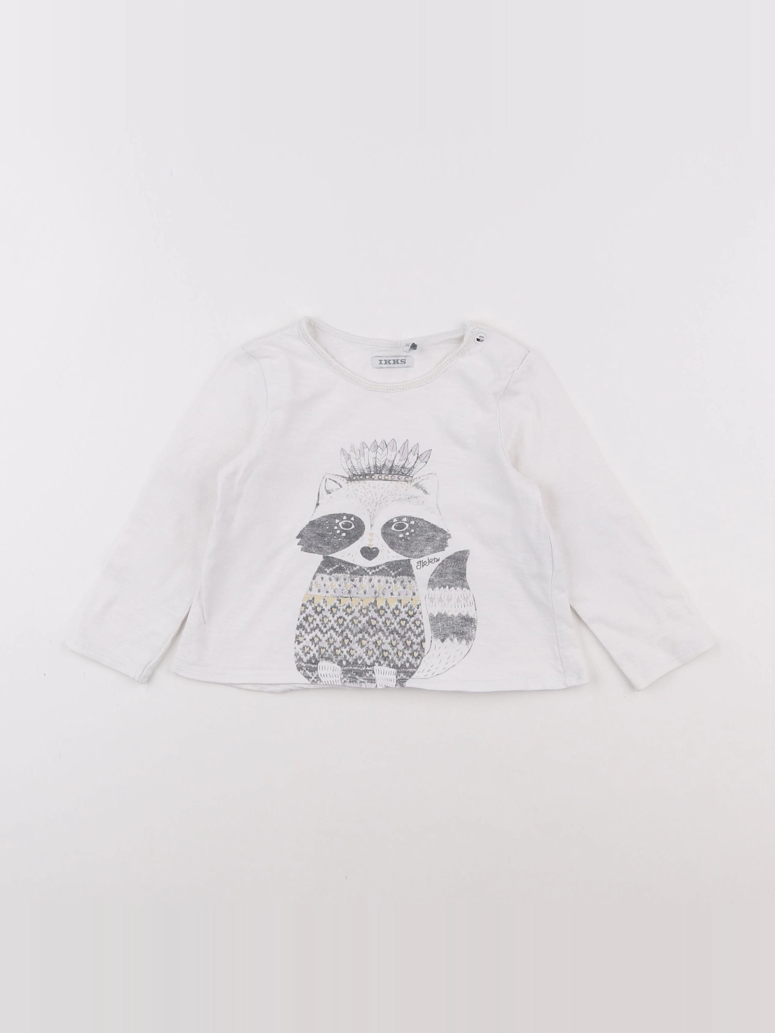 IKKS - tee-shirt blanc - 2 ans