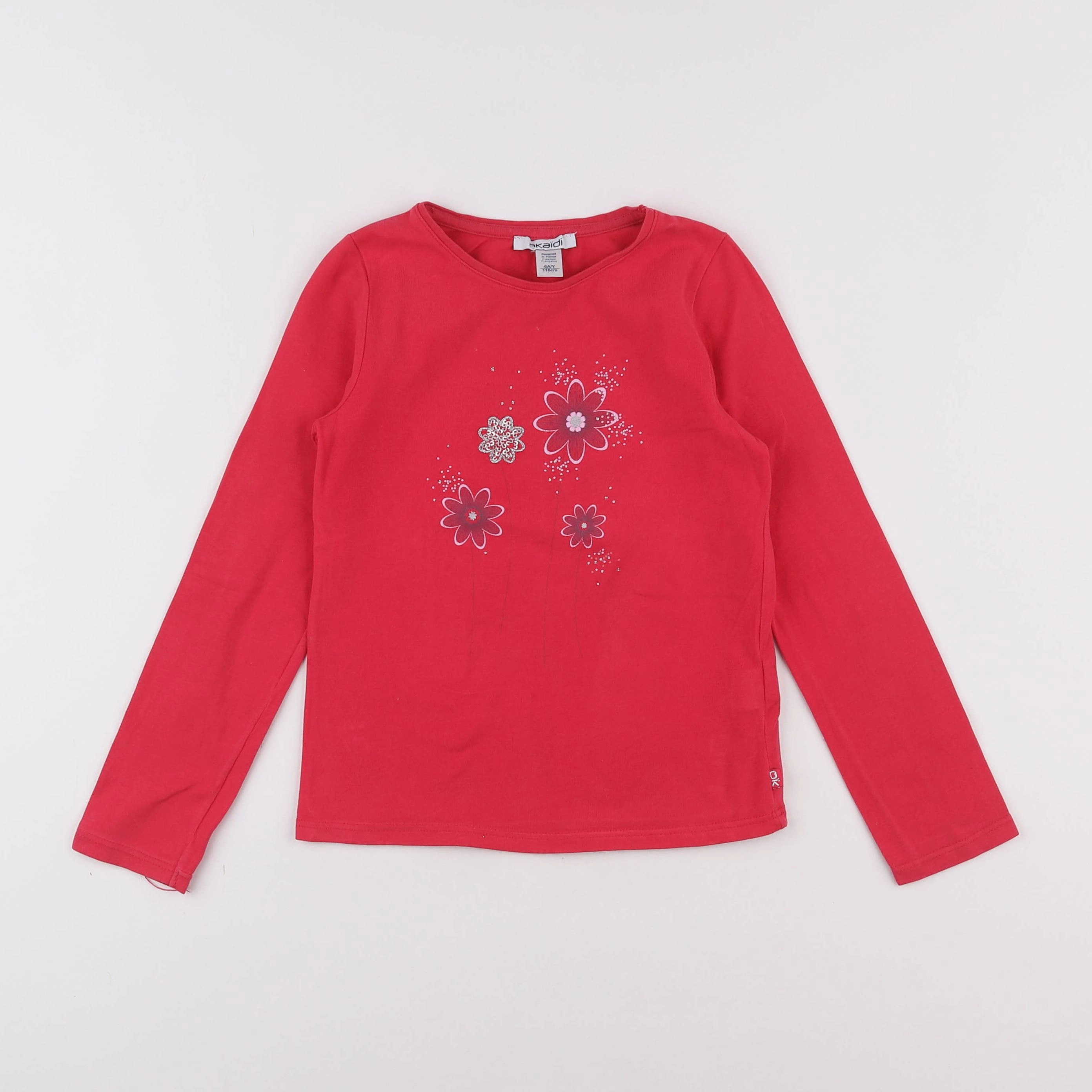 Okaidi - tee-shirt rose - 6 ans