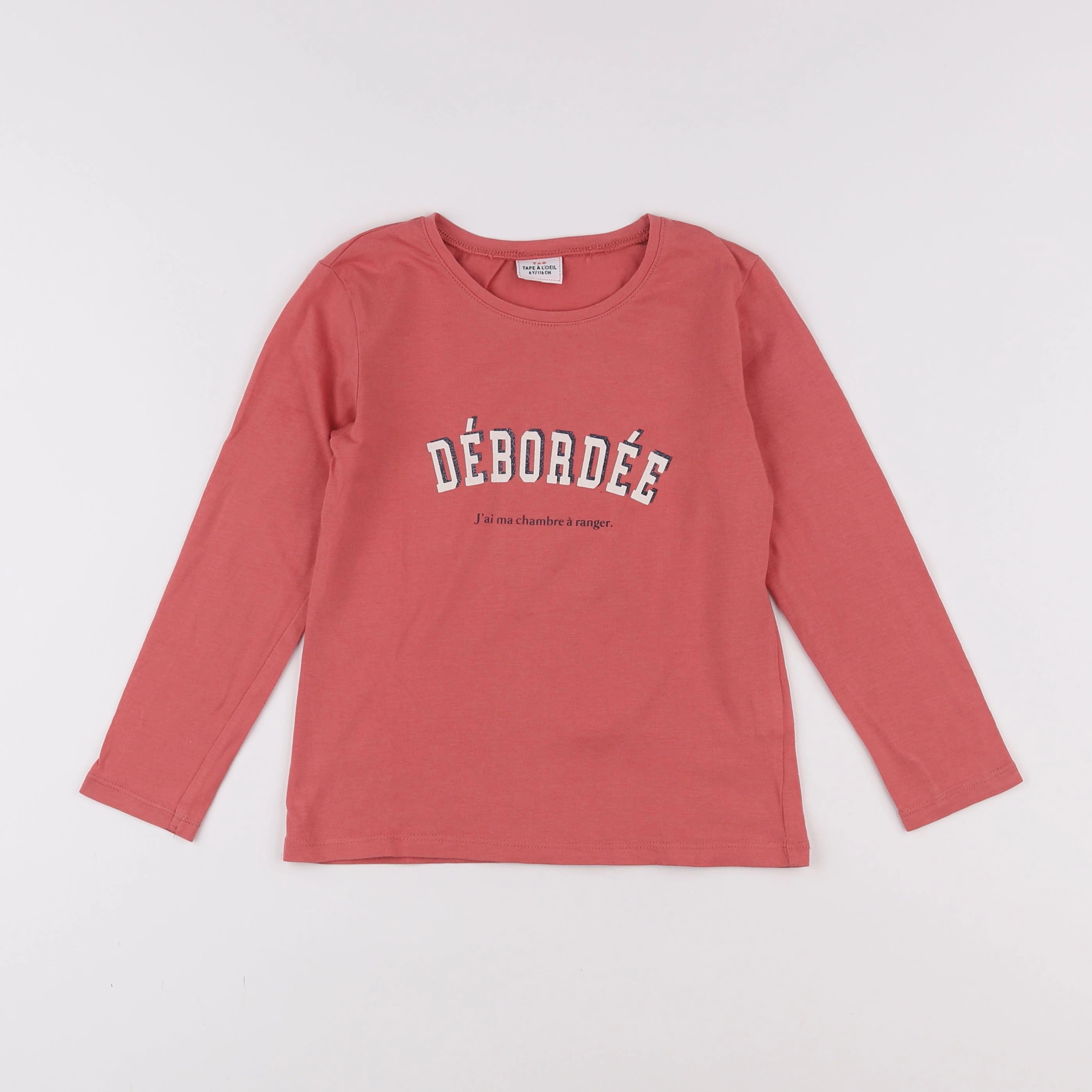 Tape à l'oeil - tee-shirt rose - 6 ans