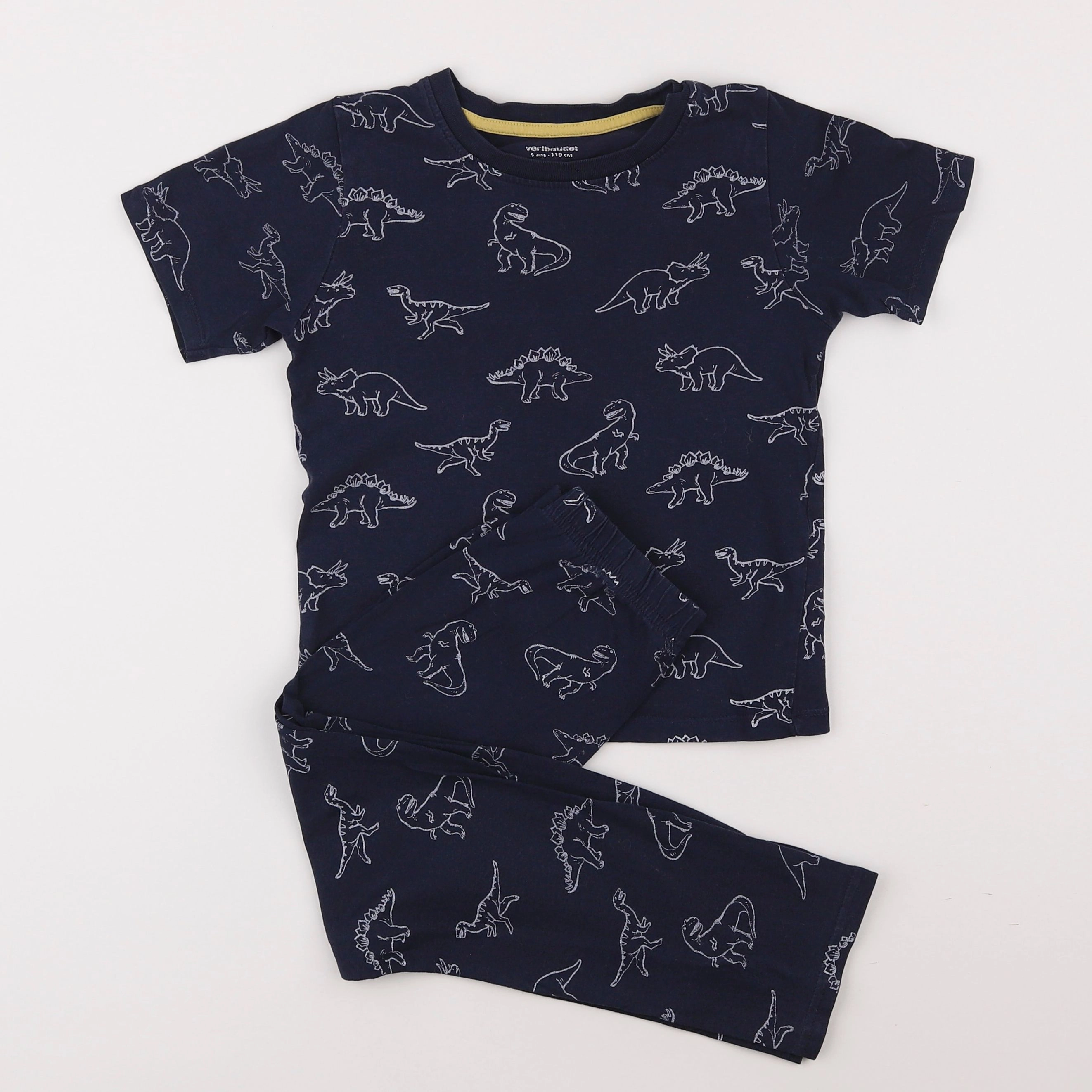 Vertbaudet - pyjama coton bleu - 5 ans