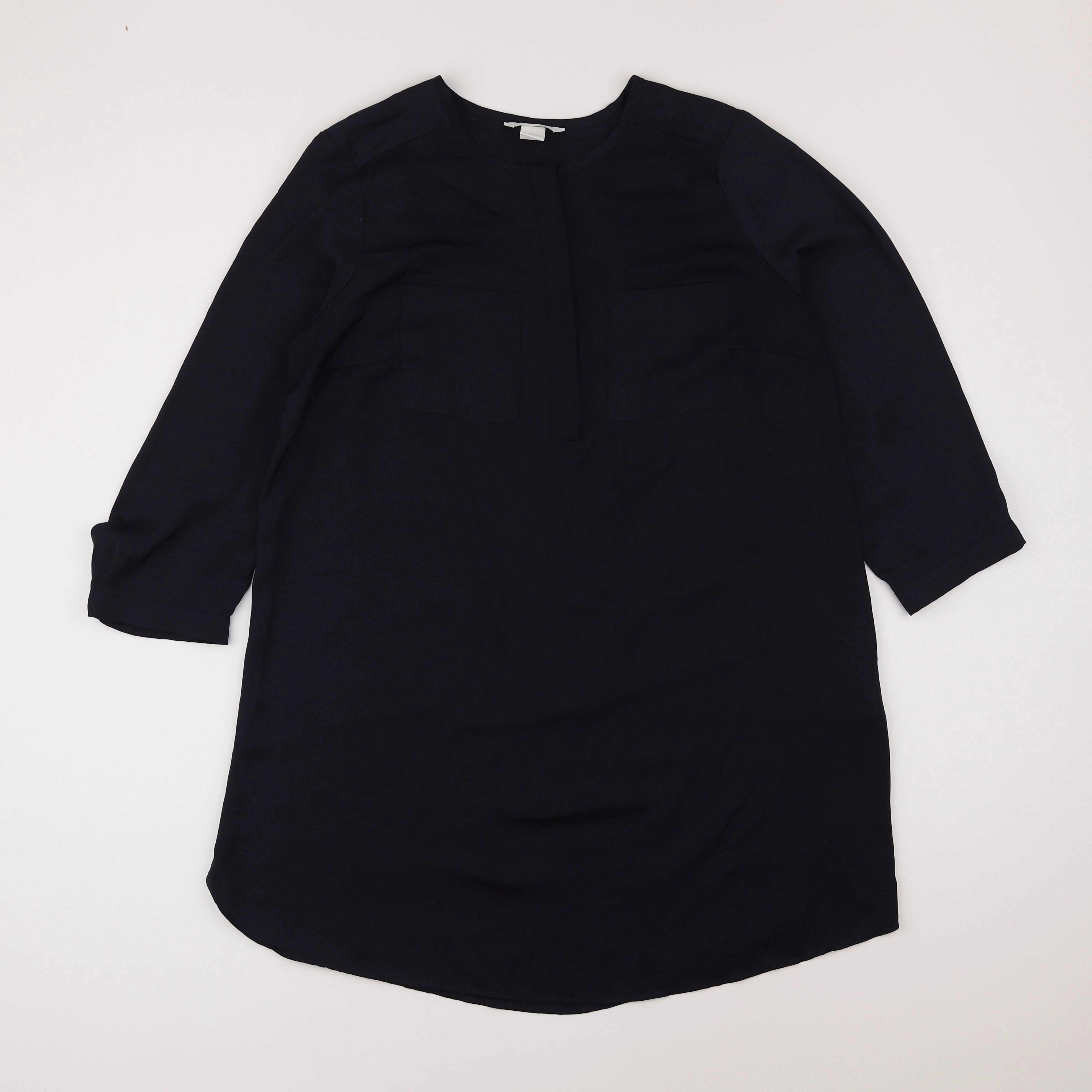 H&M - blouse grossesse bleu - m