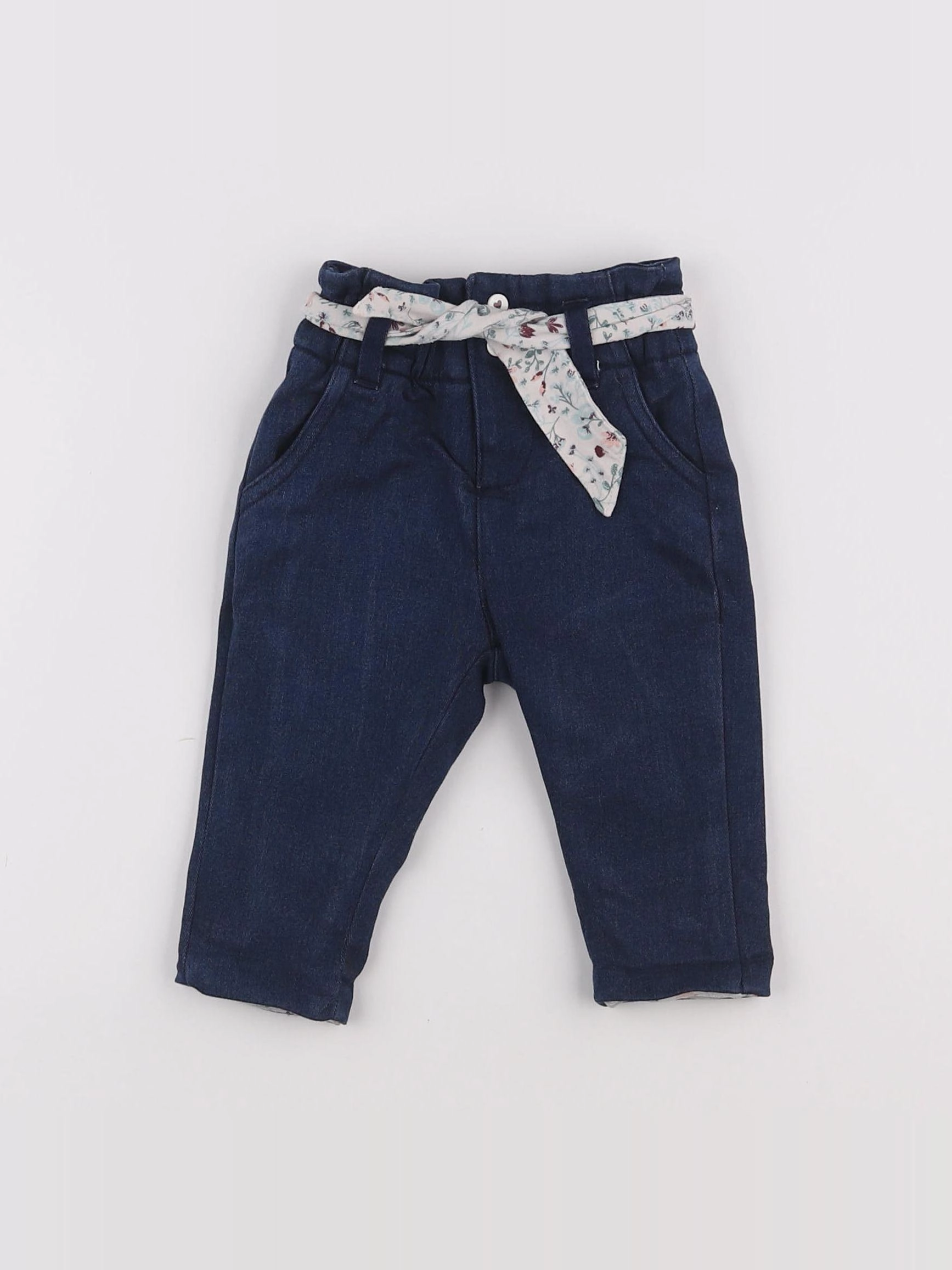 Vertbaudet - pantalon bleu - 1 mois