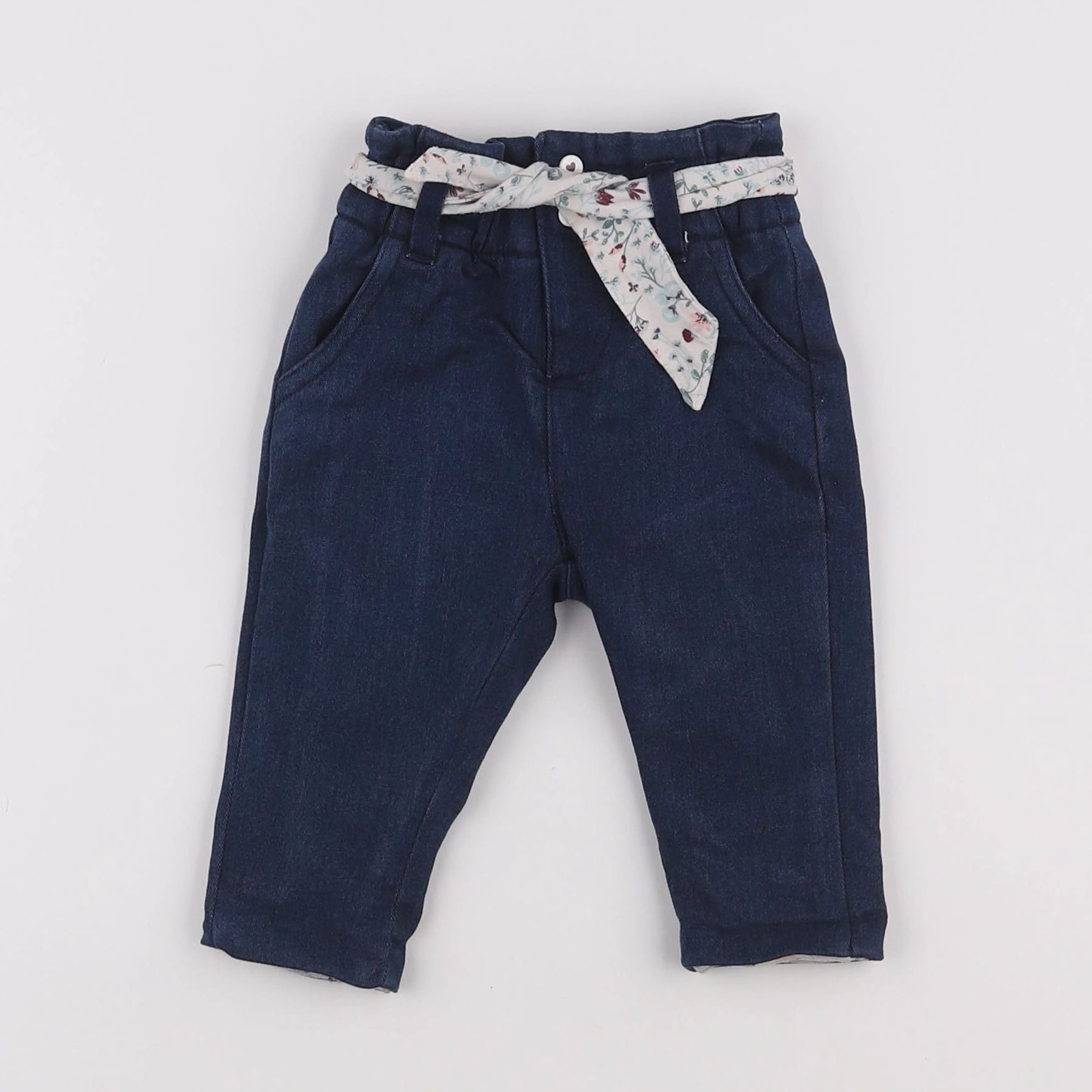 Vertbaudet - pantalon bleu - 1 mois