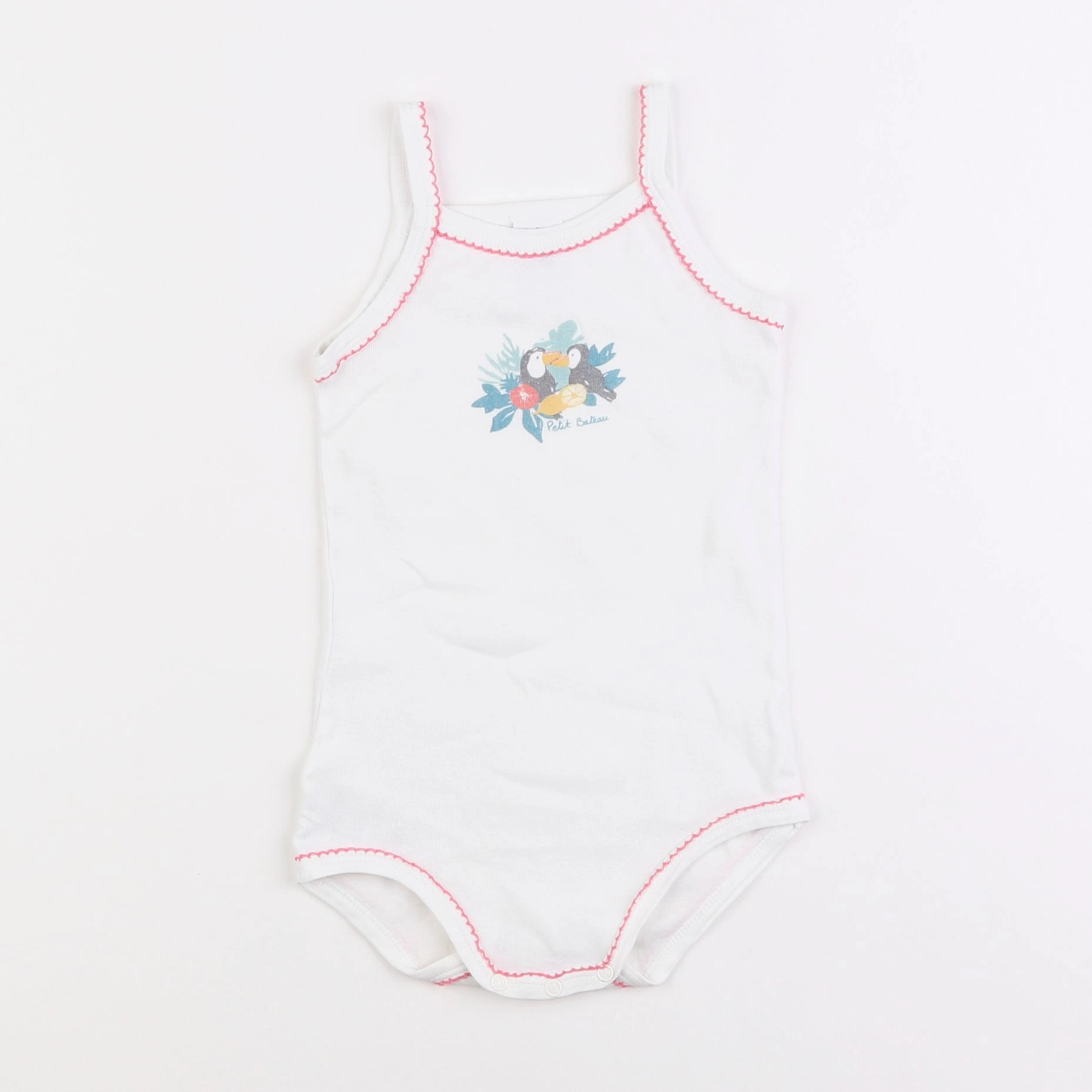 Petit Bateau - body blanc - 18 mois