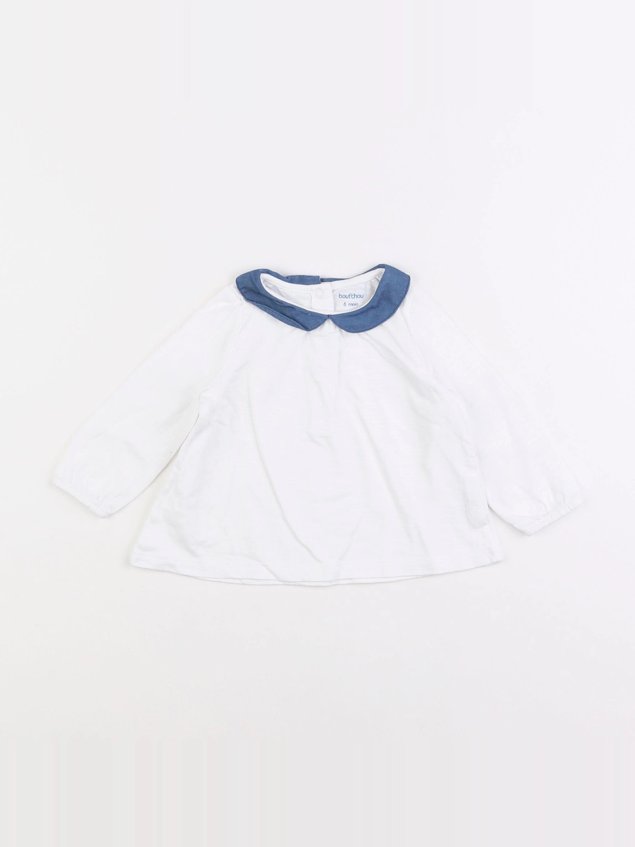 Boutchou - tee-shirt blanc - 6 mois