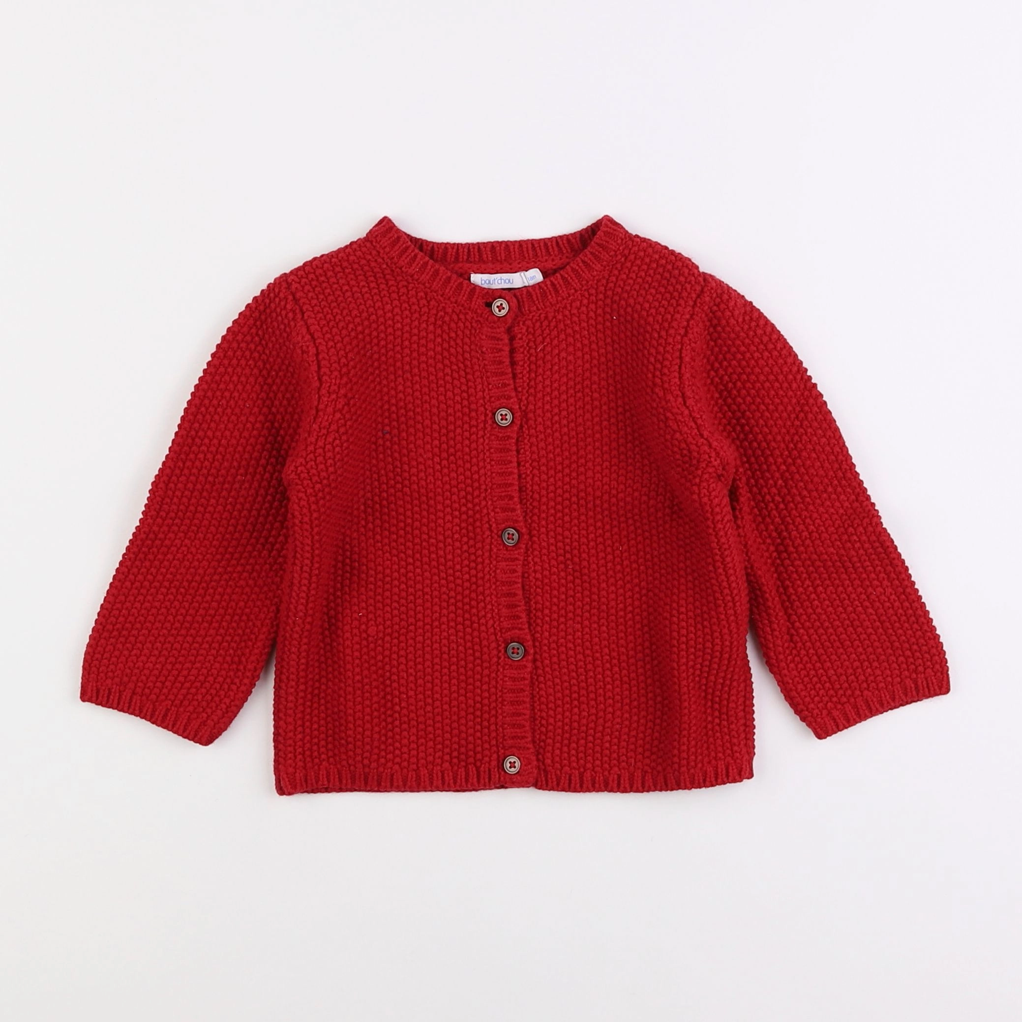 Boutchou - gilet rouge - 18 mois