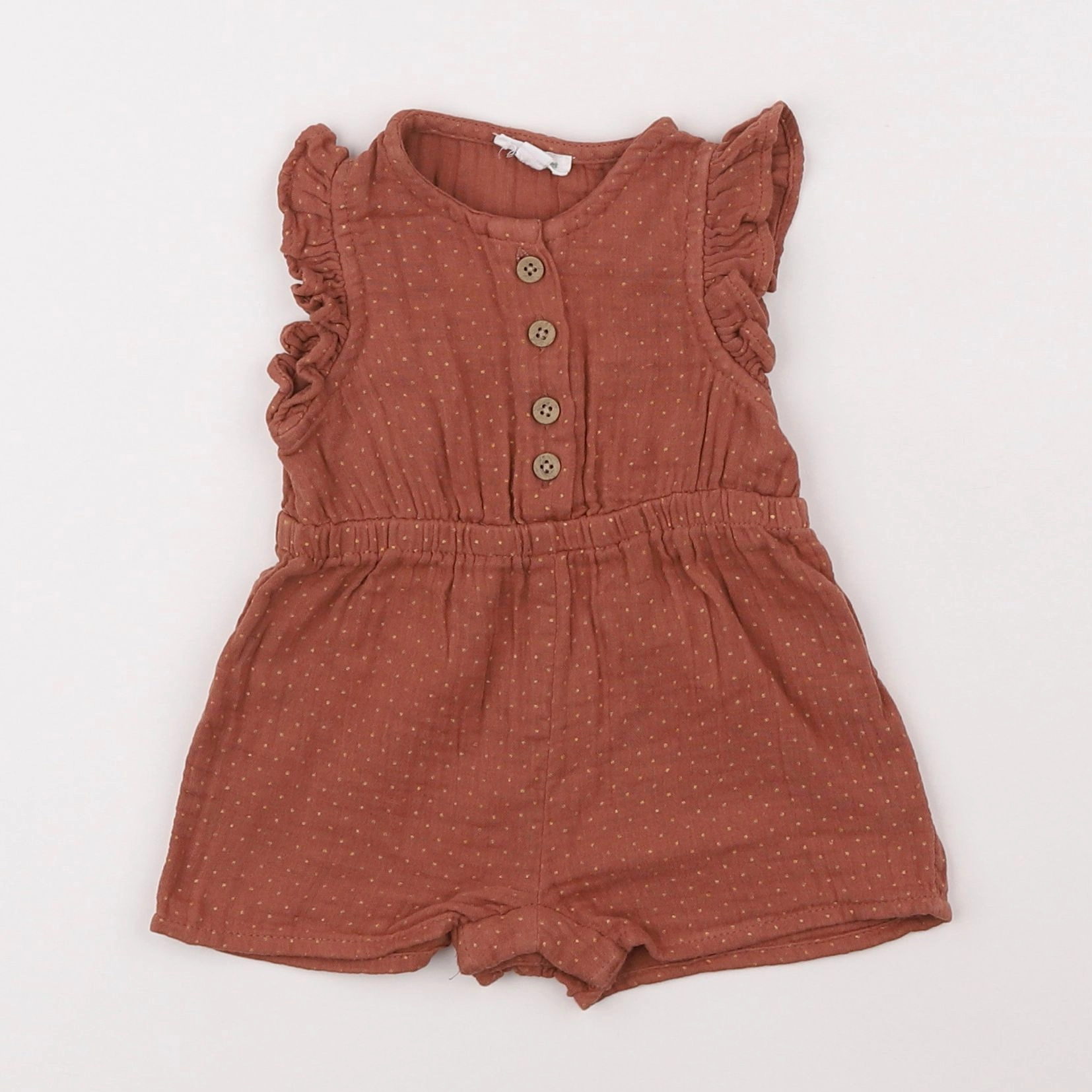 Vertbaudet - combinaison marron - 3 mois