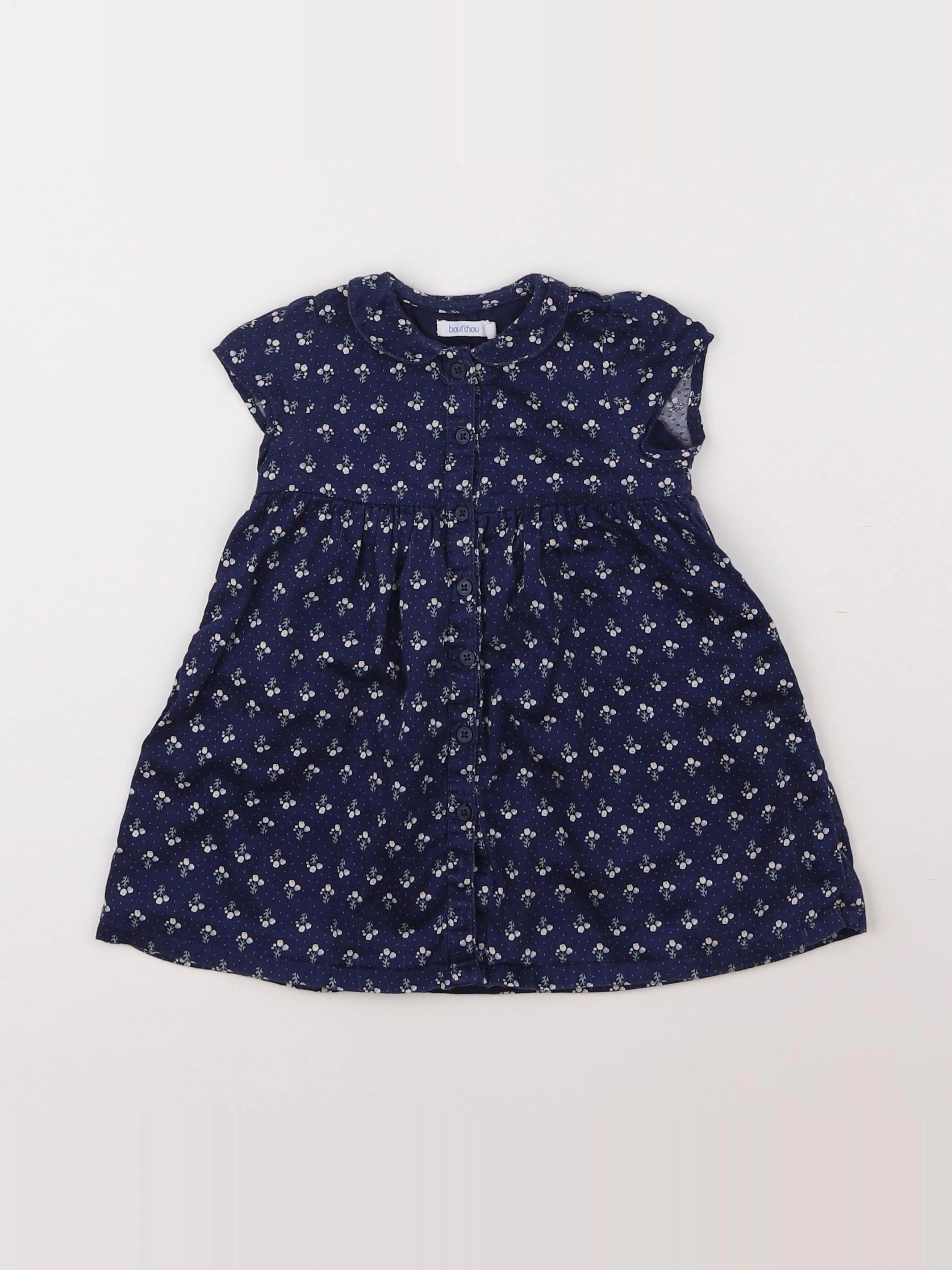 Boutchou - robe bleu - 6 mois