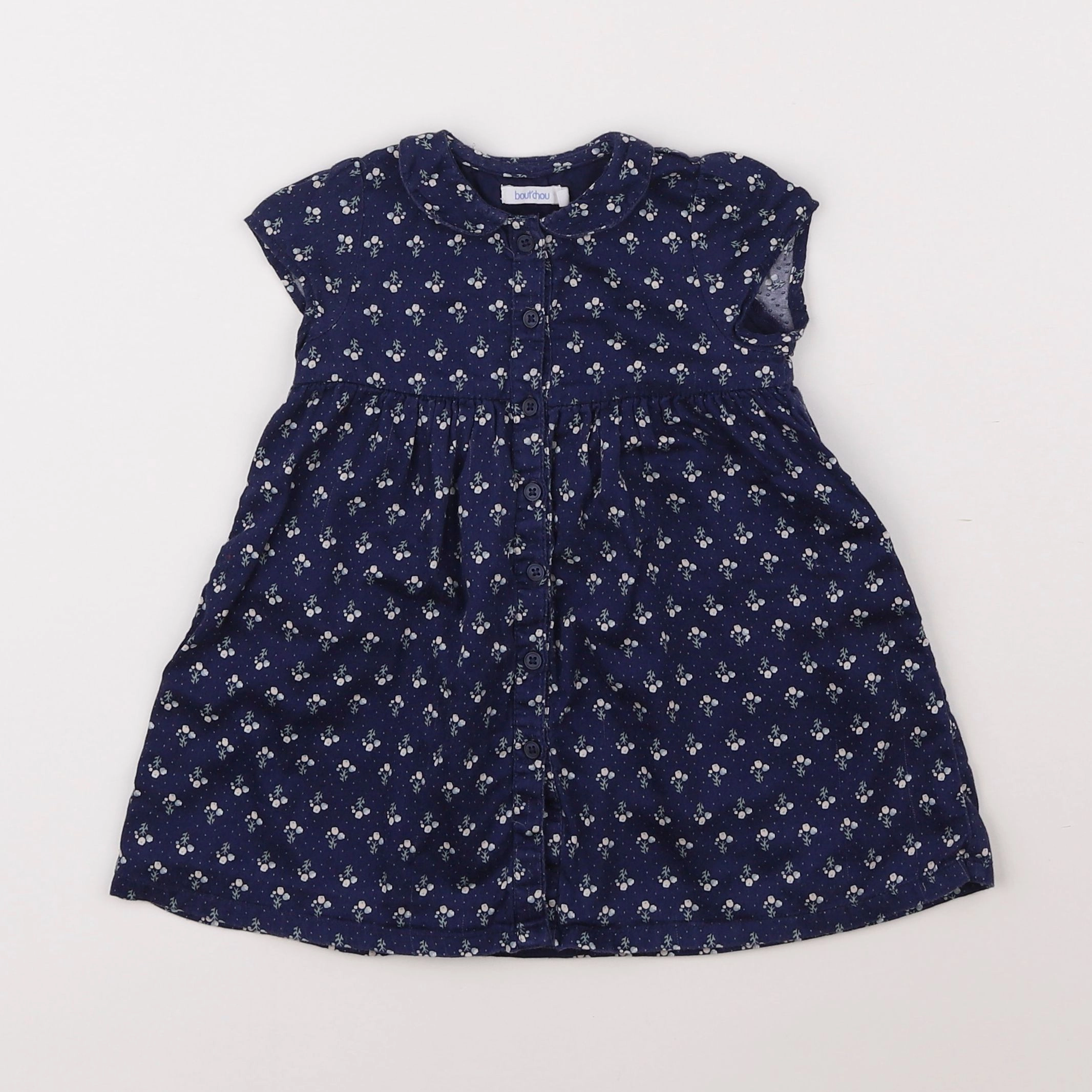 Boutchou - robe bleu - 6 mois