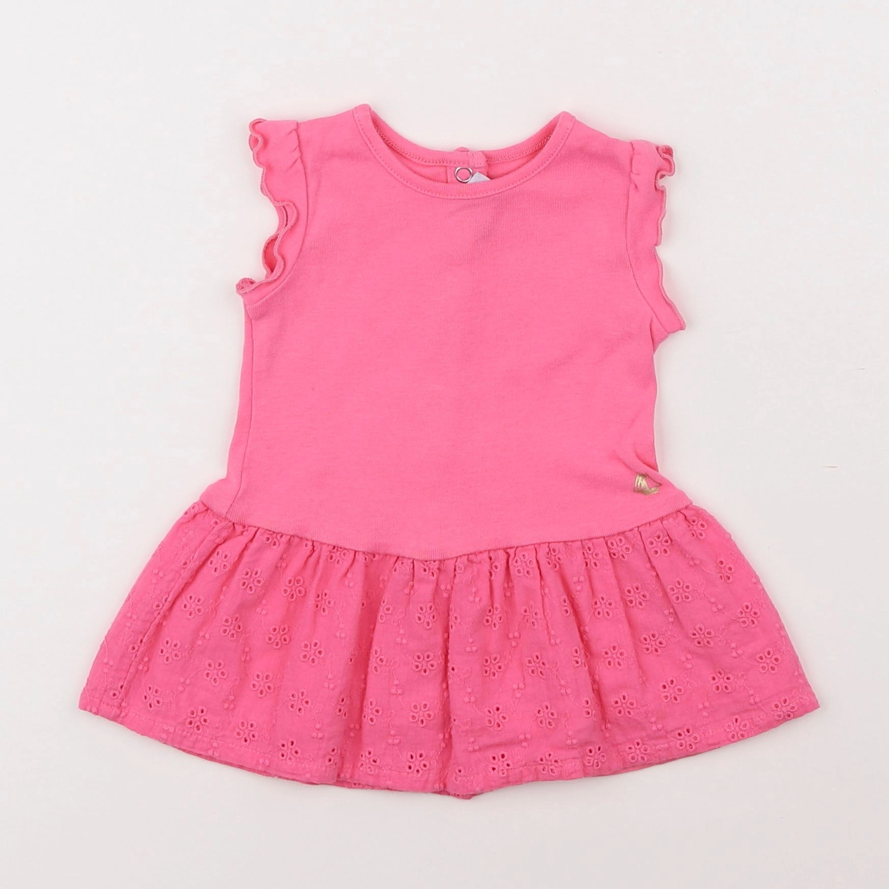 Petit Bateau - robe rose - 3 mois