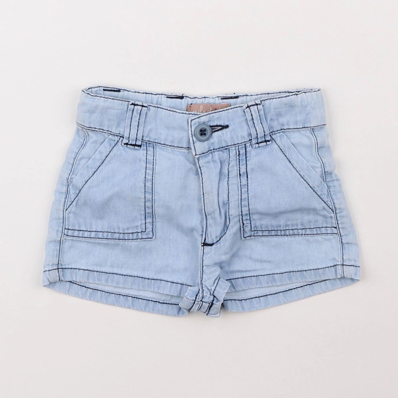 Emile et Ida - short bleu - 6 mois