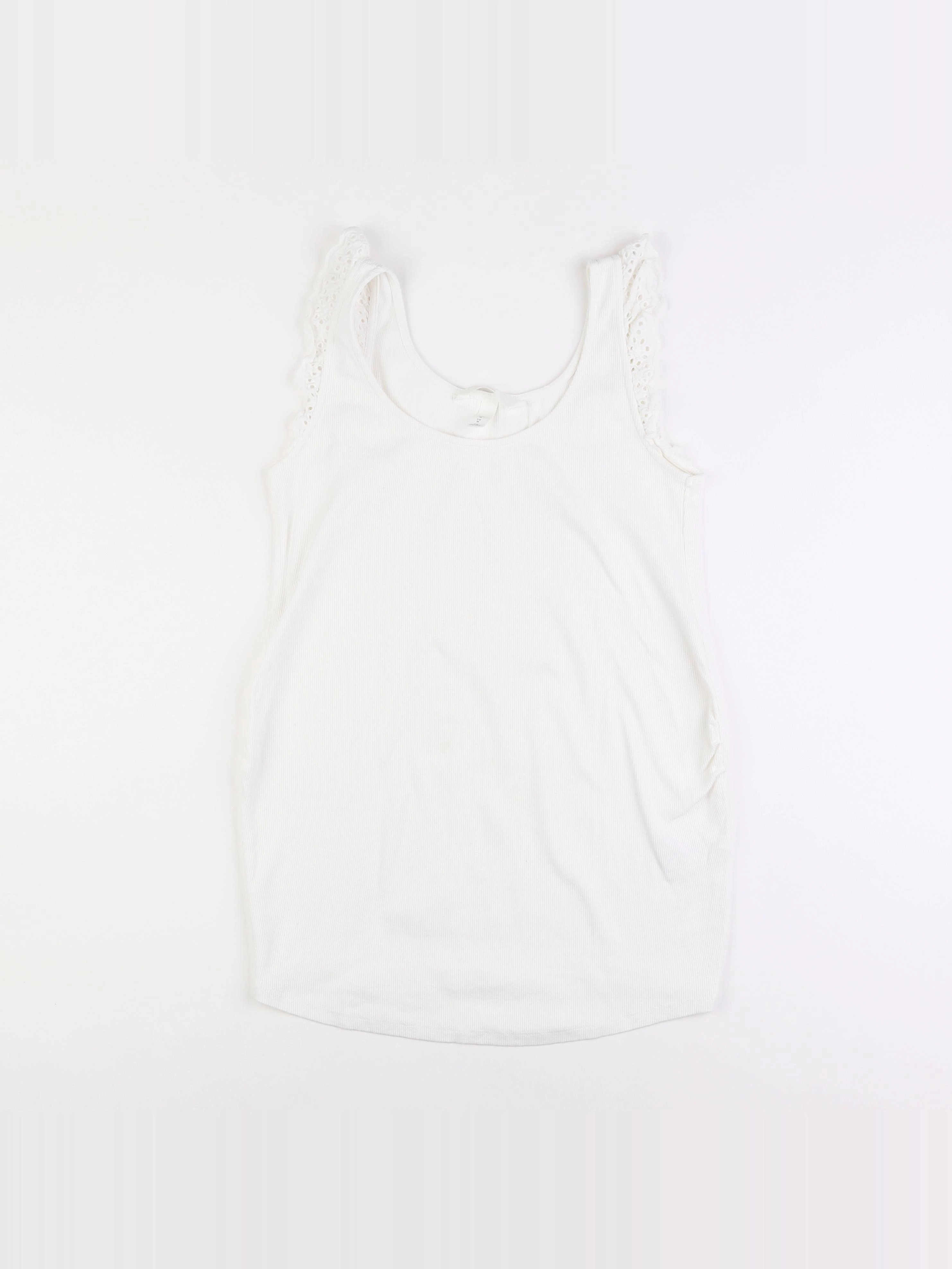 H&M - débardeur grossesse blanc - 38