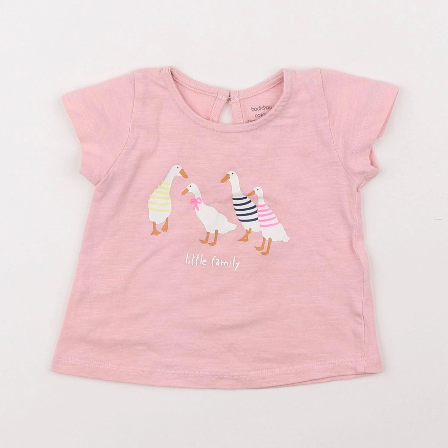 Boutchou - tee-shirt rose - 6 mois