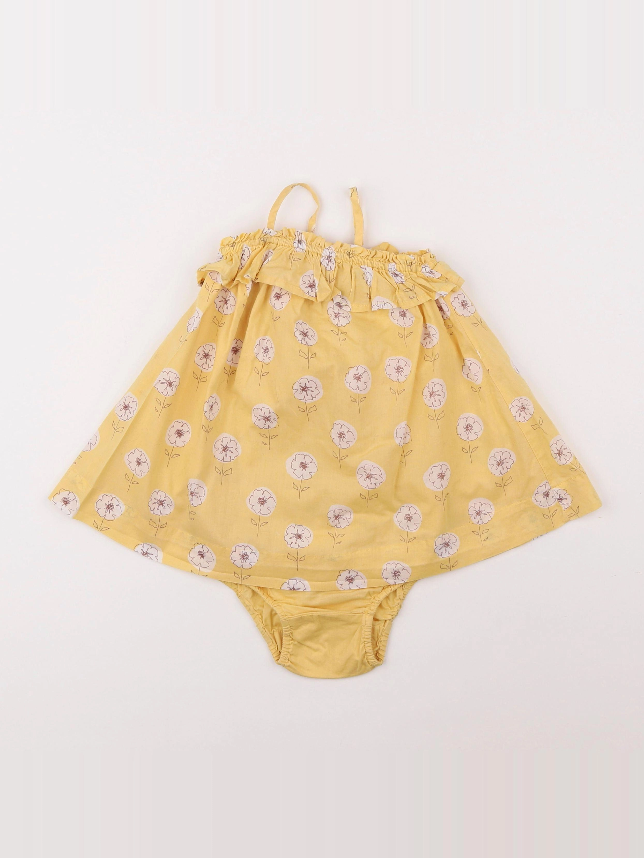 GAP - robe jaune - 6/12 mois