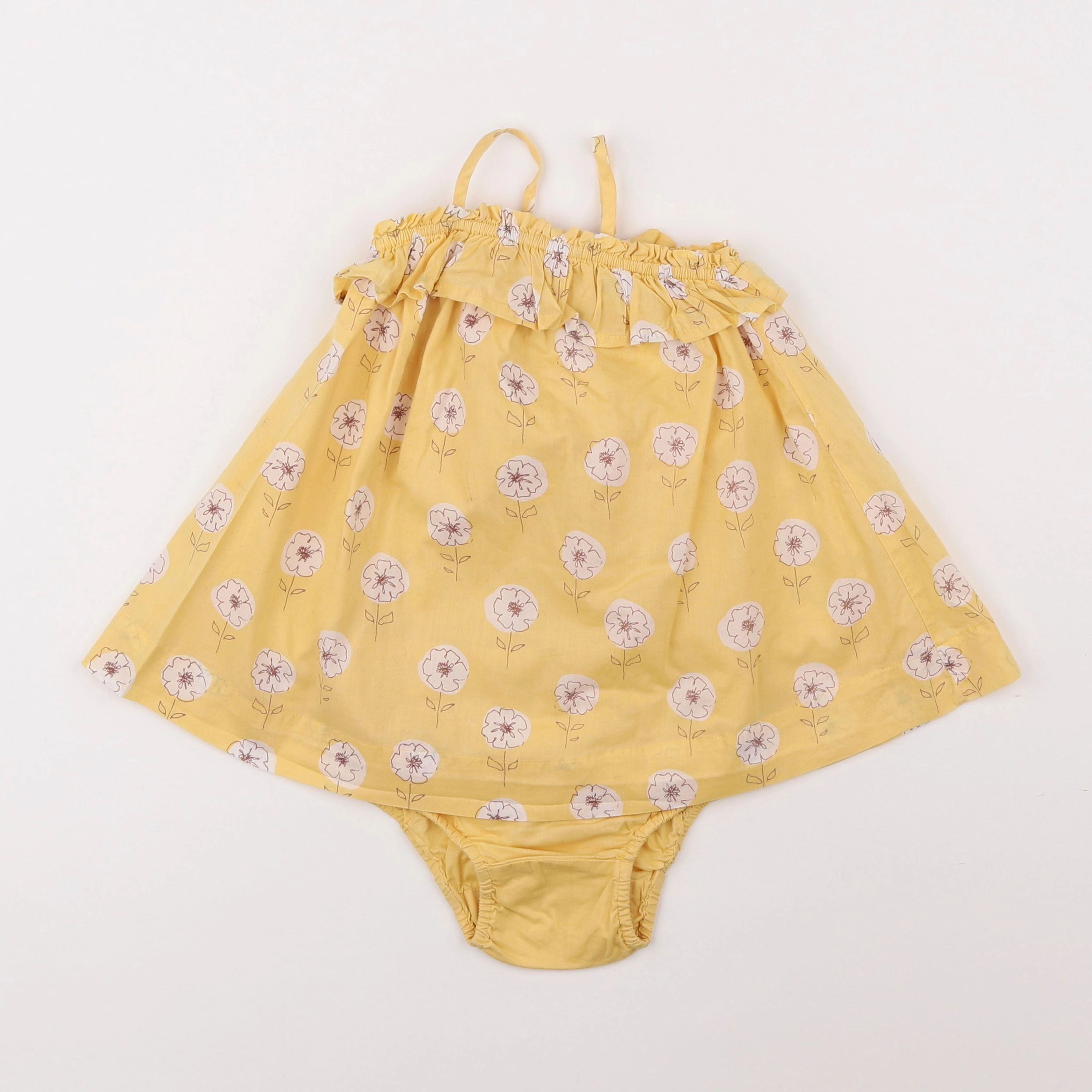 GAP - robe jaune - 6/12 mois