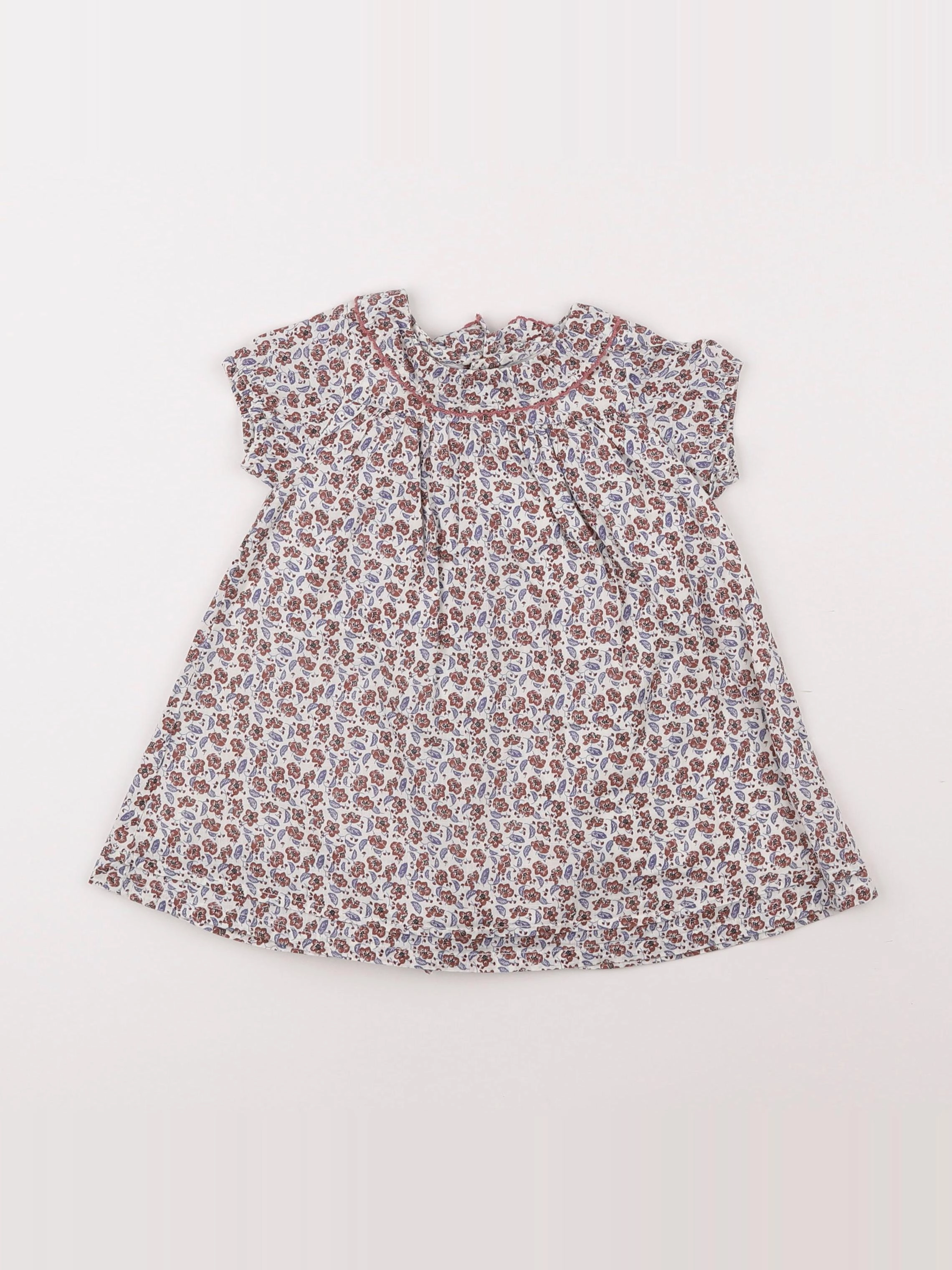 Boutchou - robe marron - 6 mois