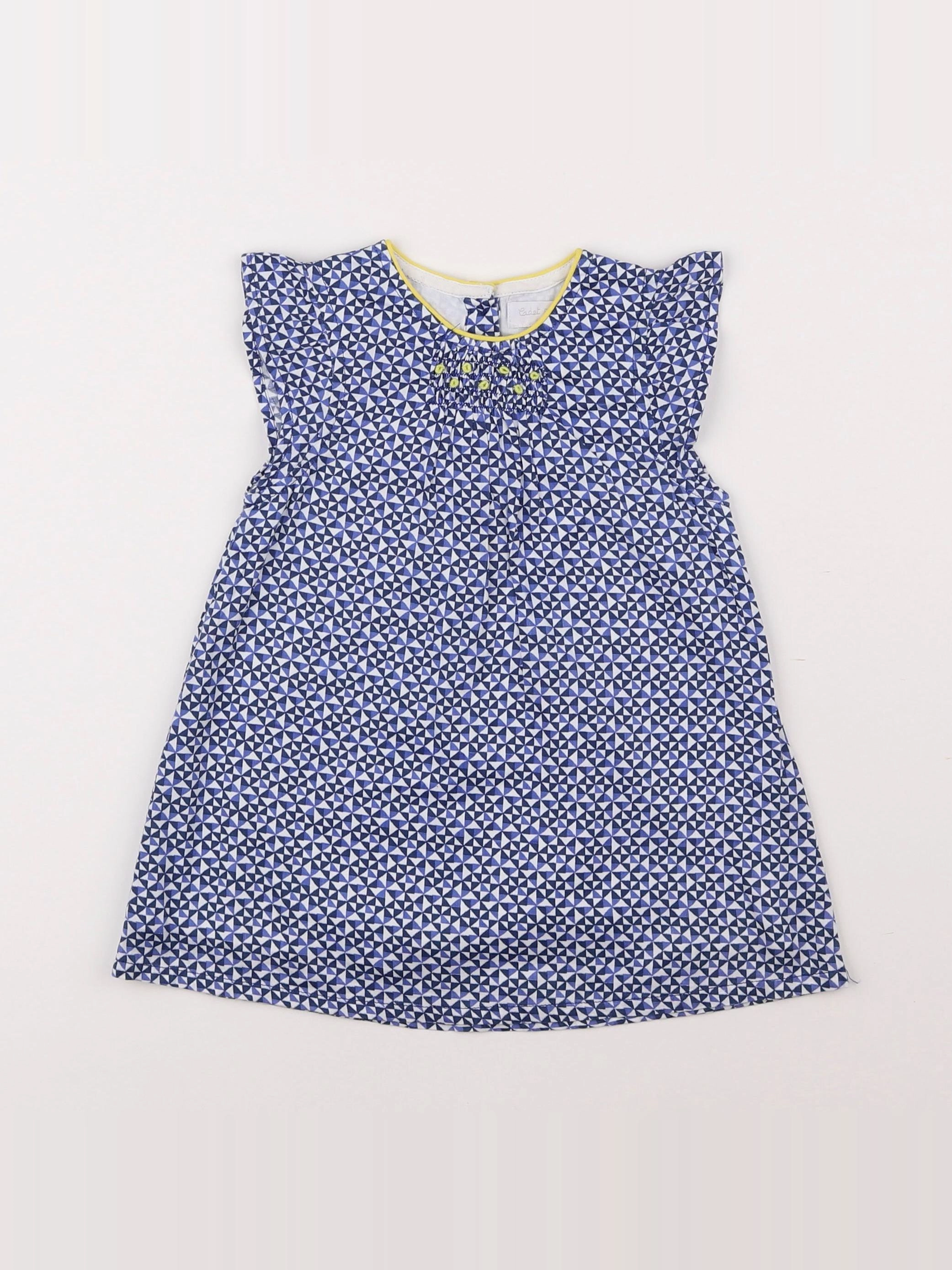 Cadet Rousselle - robe bleu - 12 mois