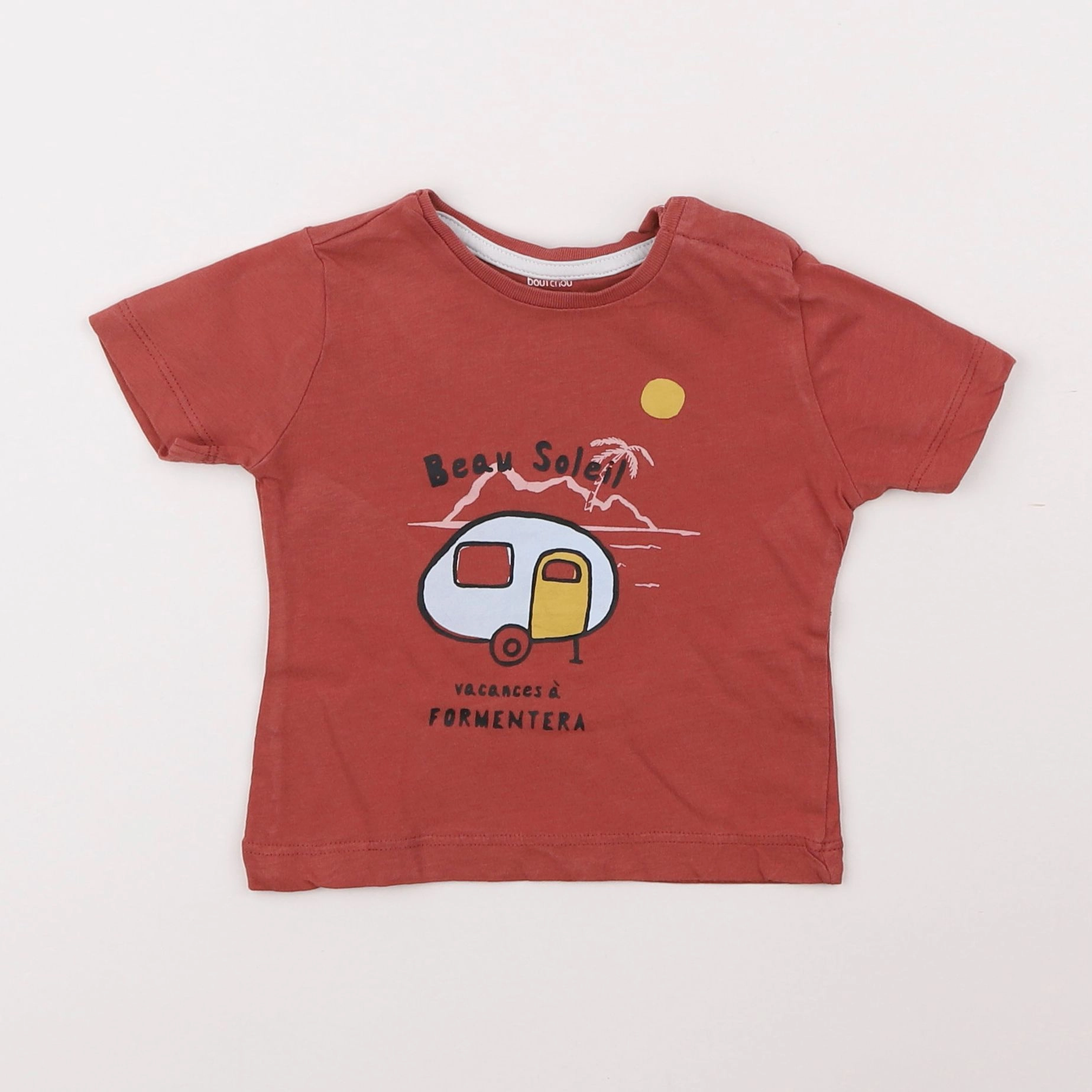 Boutchou - tee-shirt marron - 6 mois