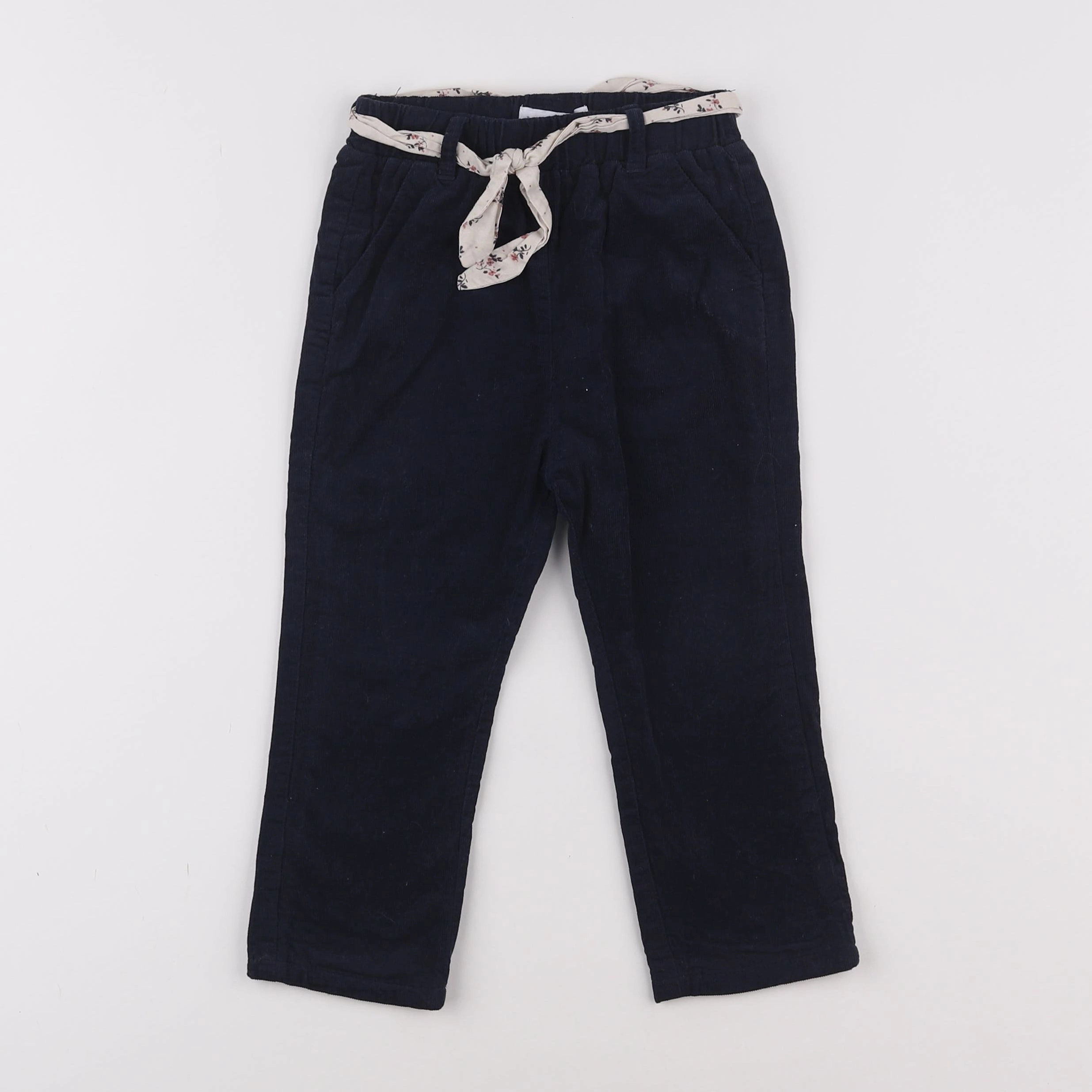 Vertbaudet - pantalon bleu - 2 ans