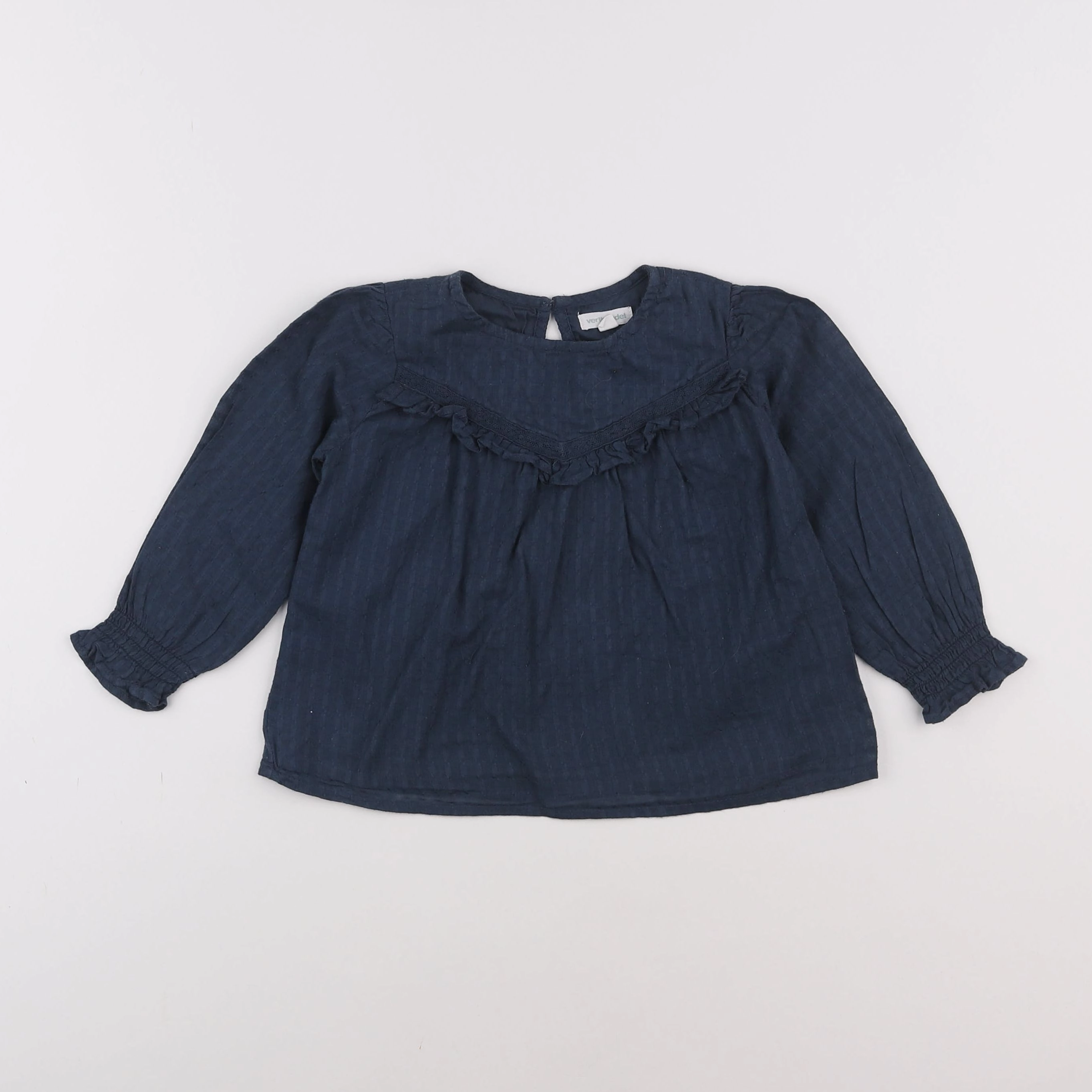 Vertbaudet - blouse bleu - 3 ans