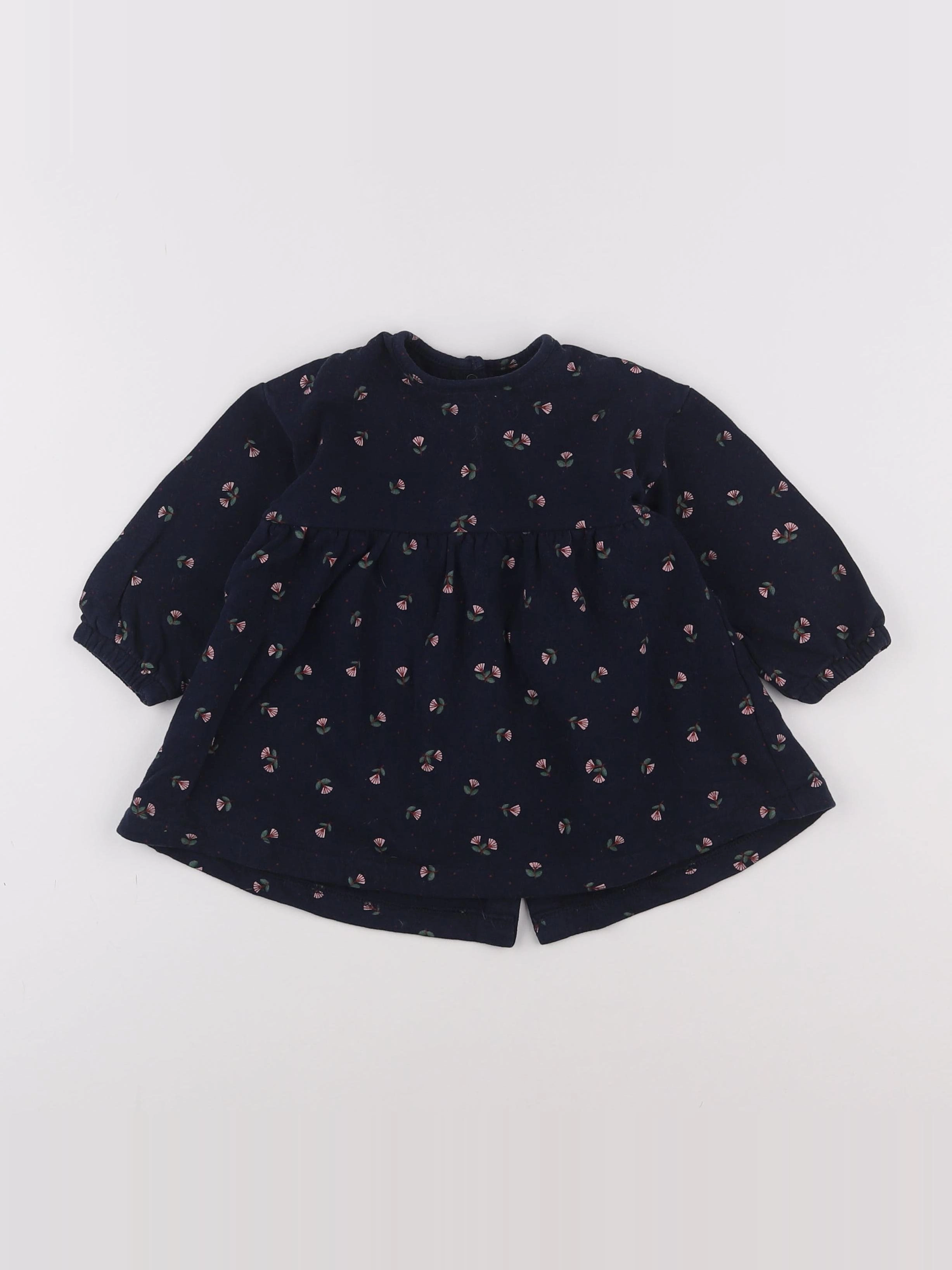 Vertbaudet - robe bleu - 18 mois
