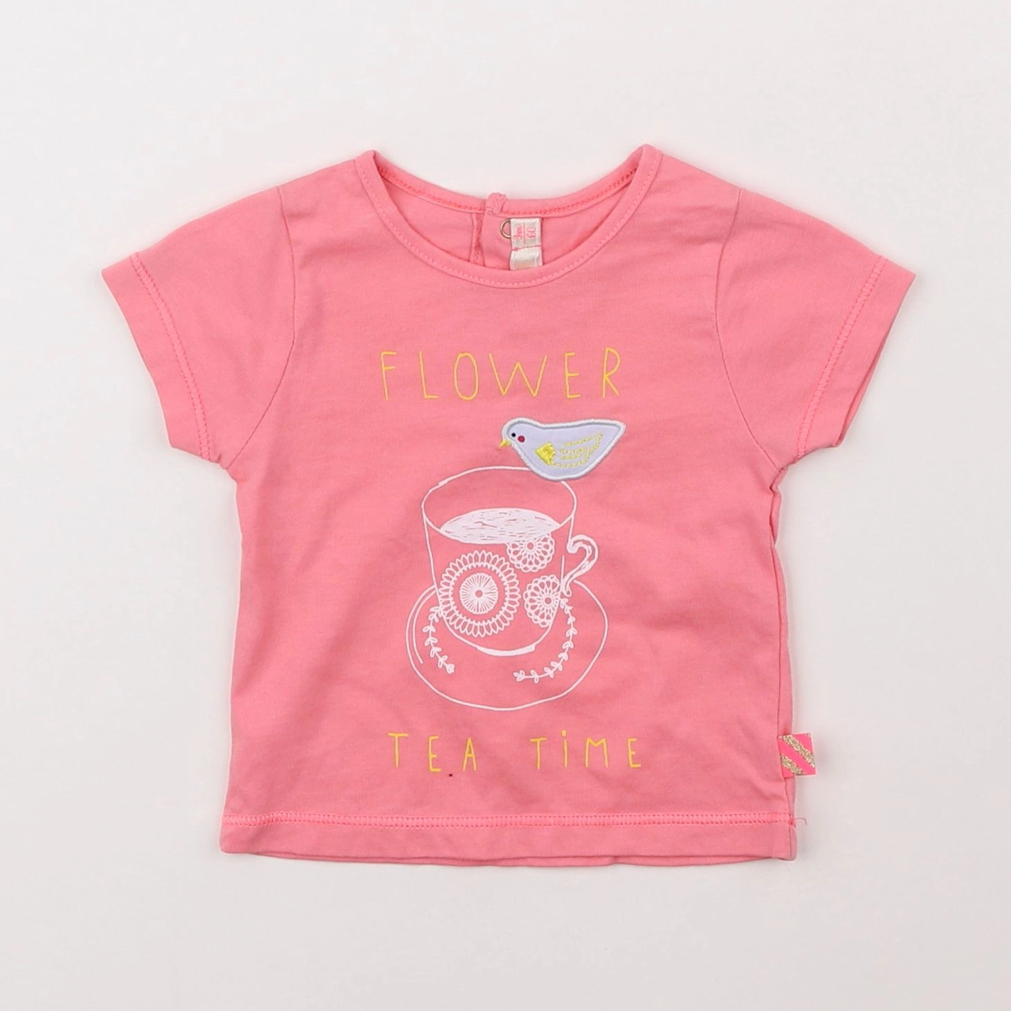 Billie Blush - tee-shirt rose - 3 mois