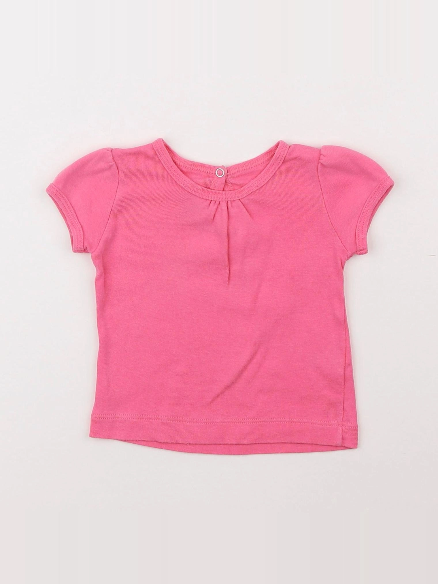 Petit Bateau - tee-shirt rose - 6 mois