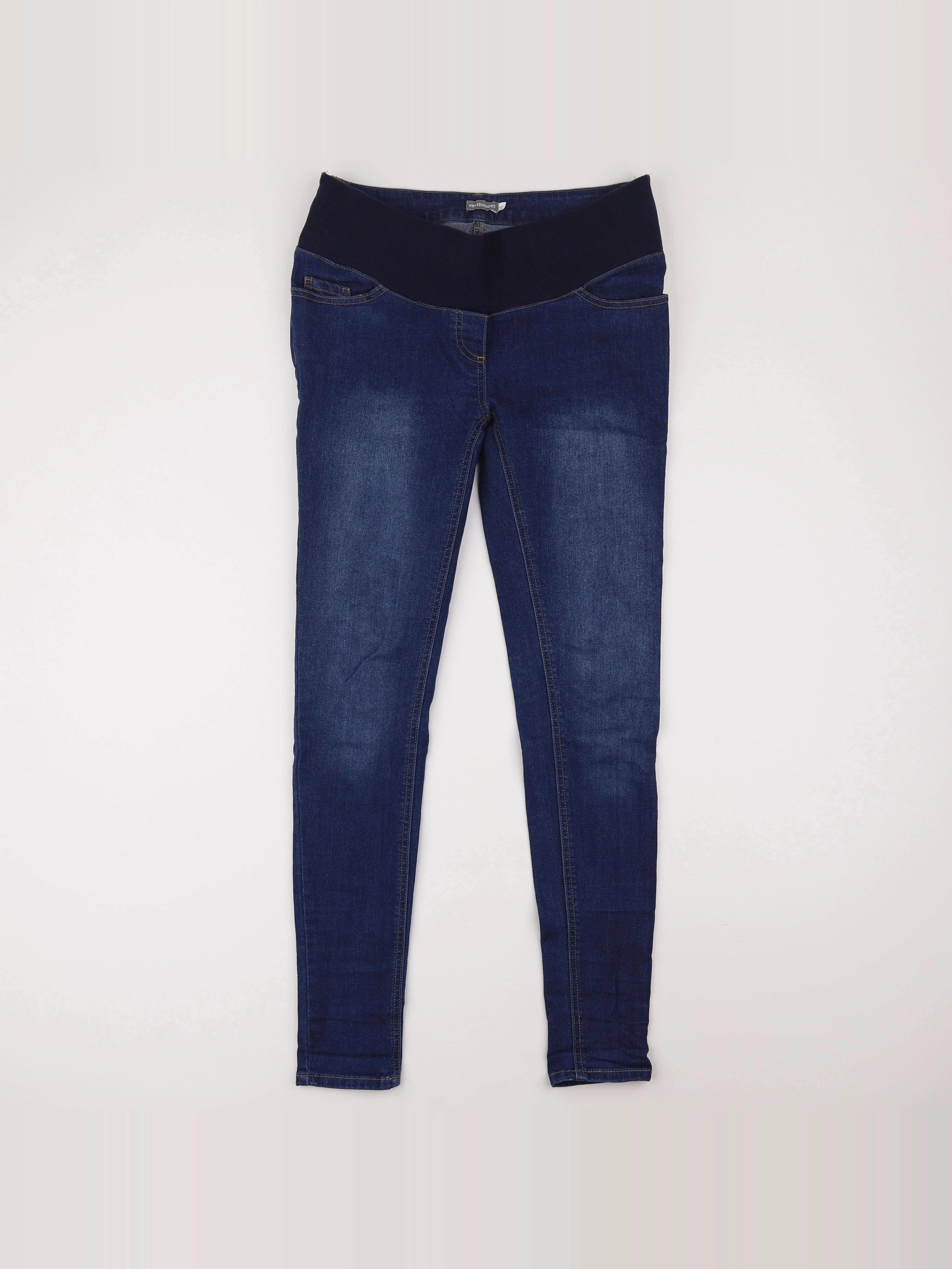 Vertbaudet - jean grossesse bleu - 38