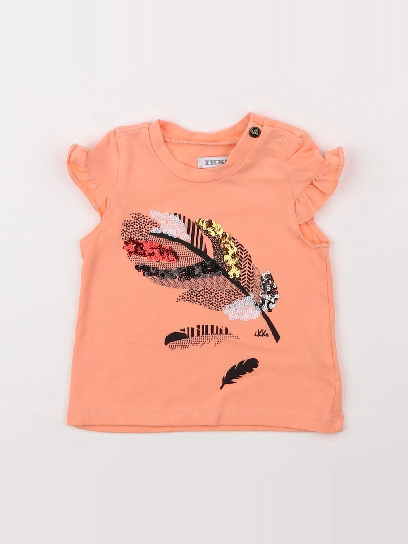 IKKS - tee-shirt orange - 3 mois