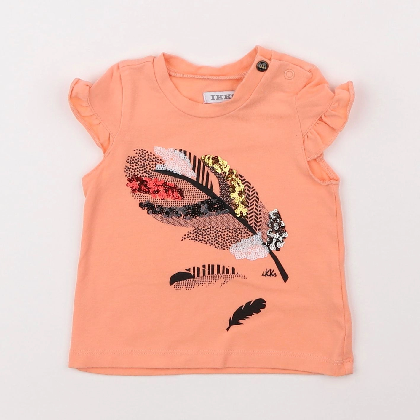 IKKS - tee-shirt orange - 3 mois