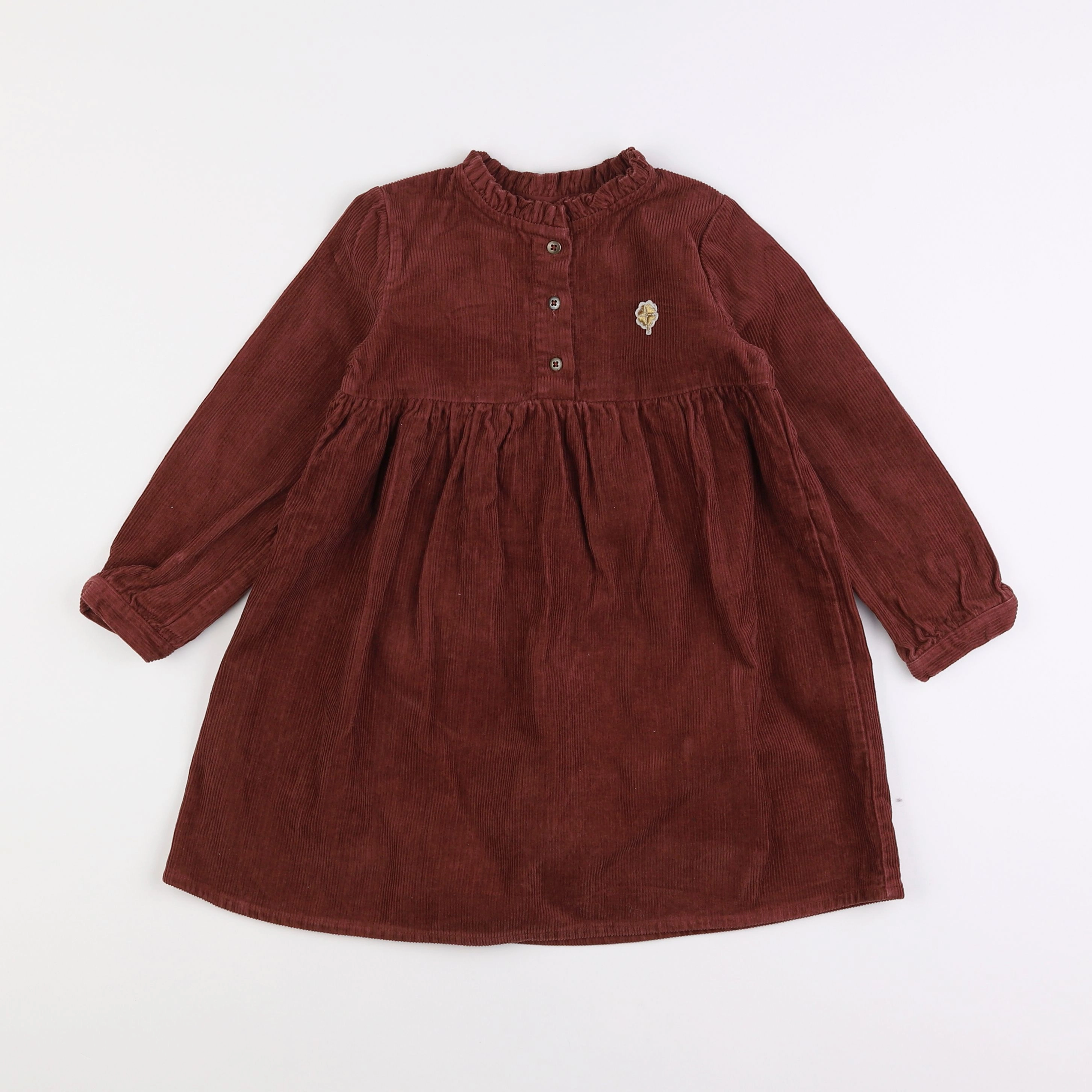 Vertbaudet - robe marron - 5 ans