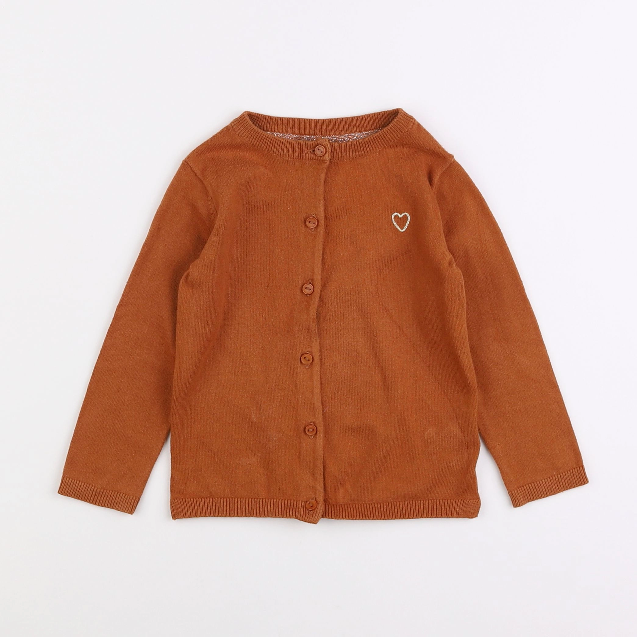 Vertbaudet - gilet marron - 3 ans