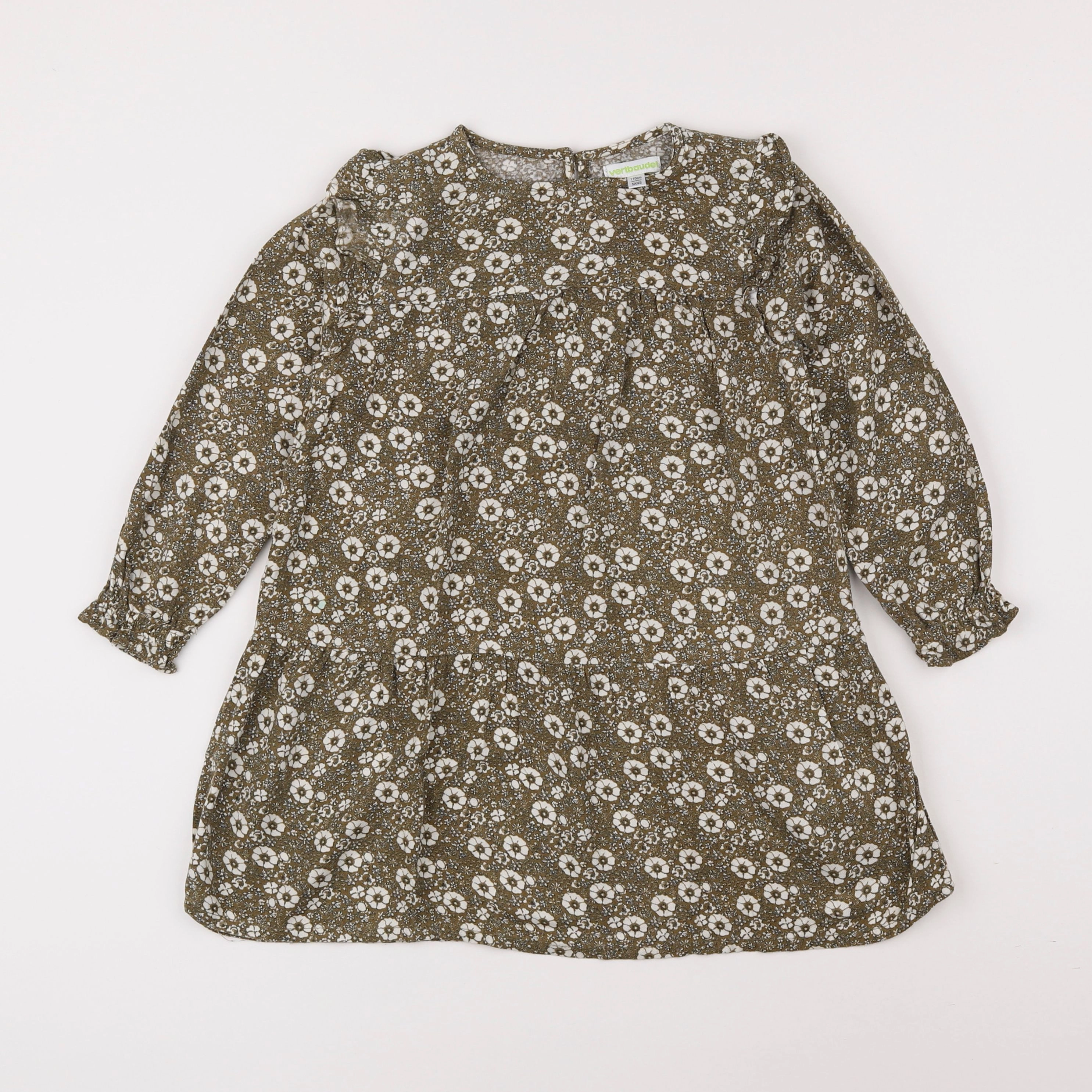 Vertbaudet - robe vert - 5 ans