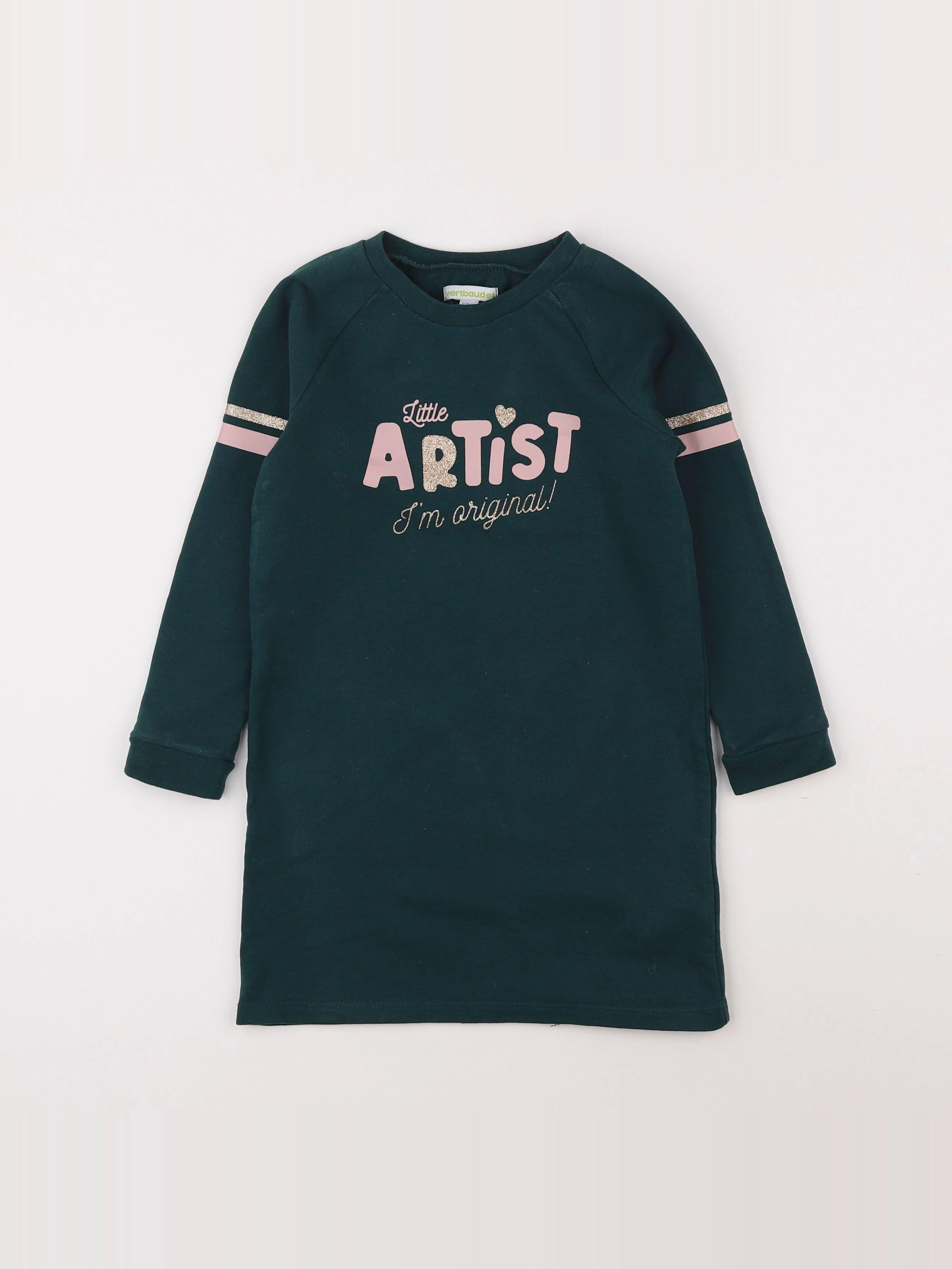 Vertbaudet - robe vert - 5 ans