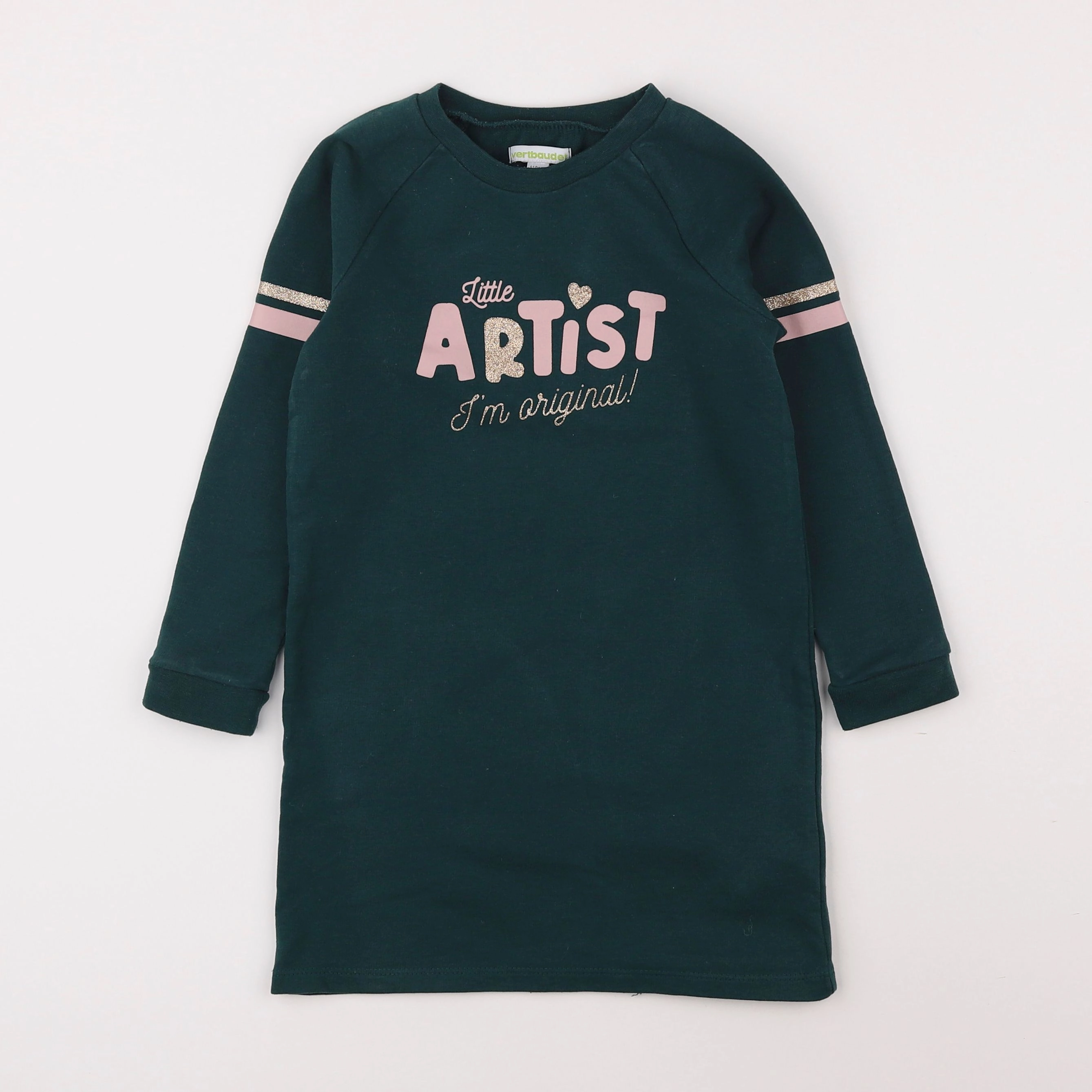 Vertbaudet - robe vert - 5 ans