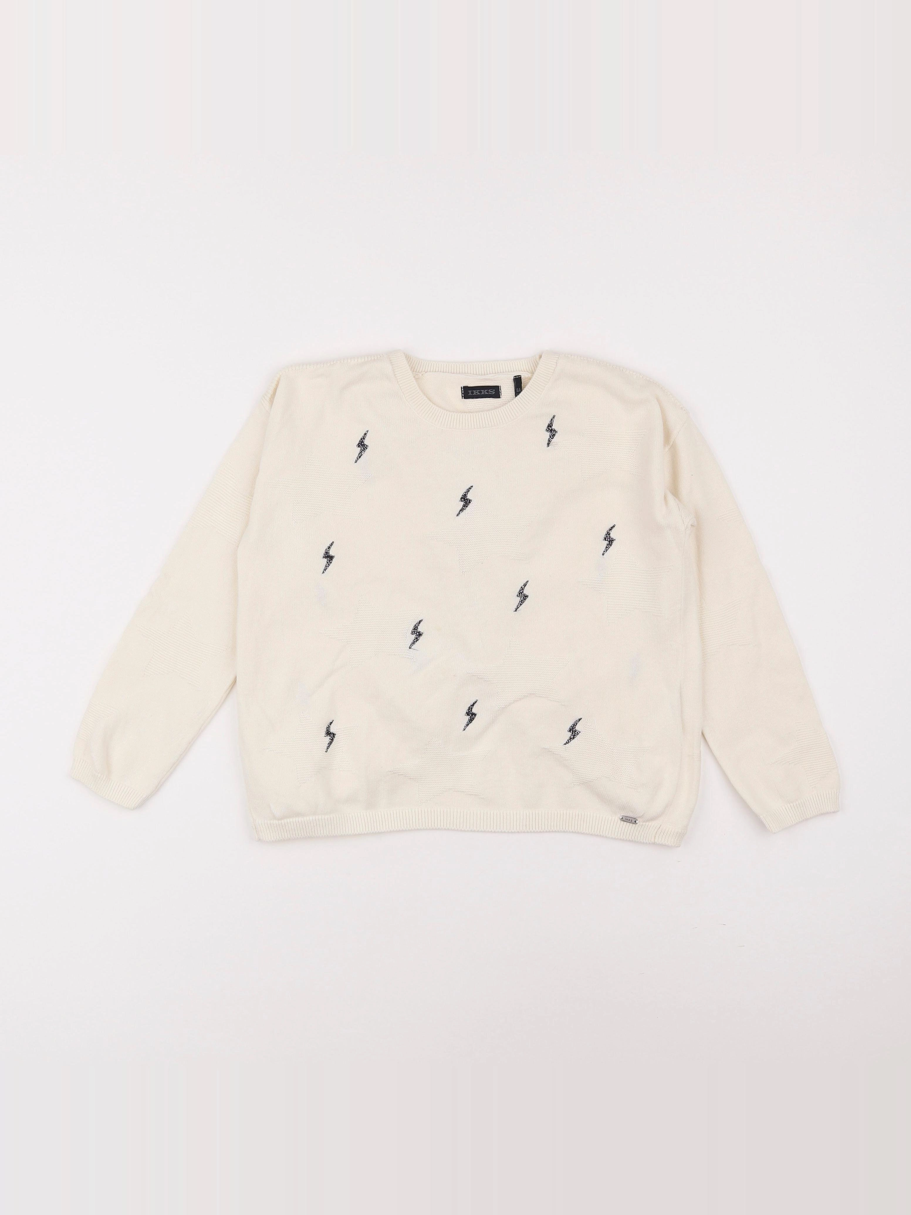 IKKS - pull blanc - 6 ans
