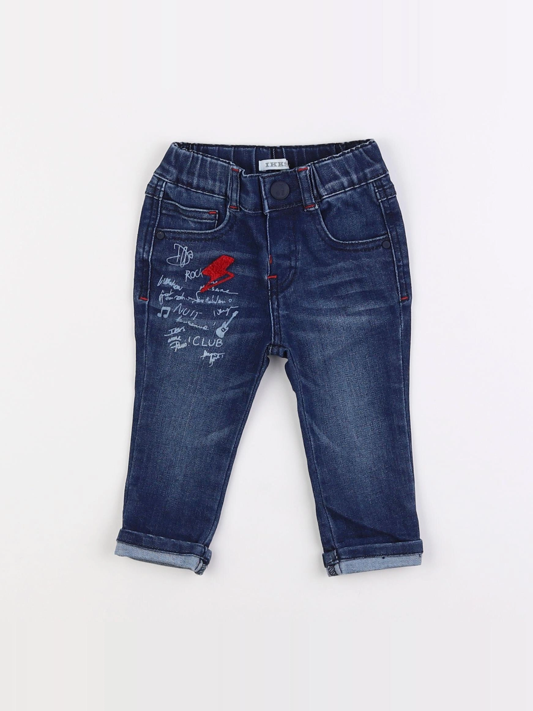IKKS - jean bleu - 6 mois